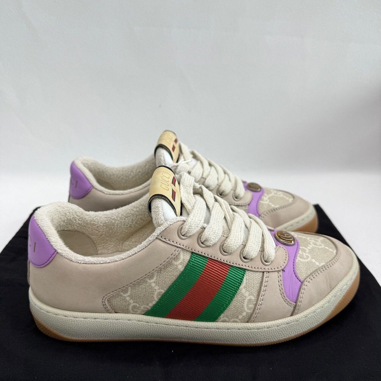 Gucci Gucci Leather Multi Lowtop Sneakers us_5 Women Size US 5 / IT 35 - 4 Thumbnail