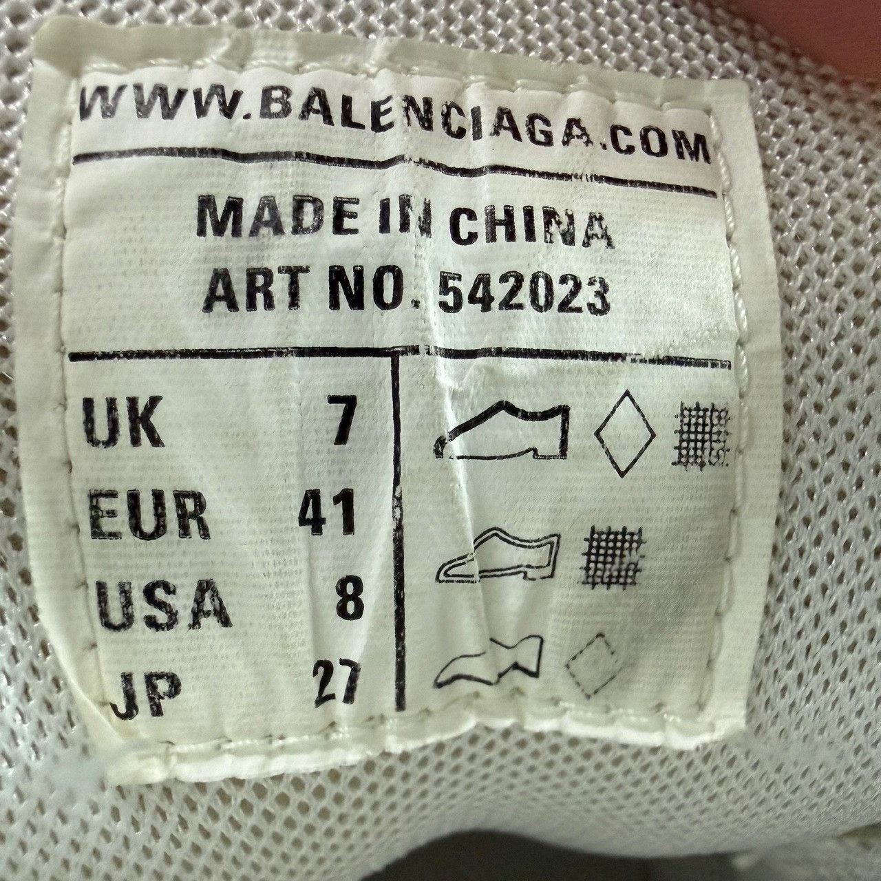 Balenciaga Balenciaga Mesh White Lowtop Sneakers 8.5 Men Size US 8.5 / EU 41-42 - 6 Thumbnail
