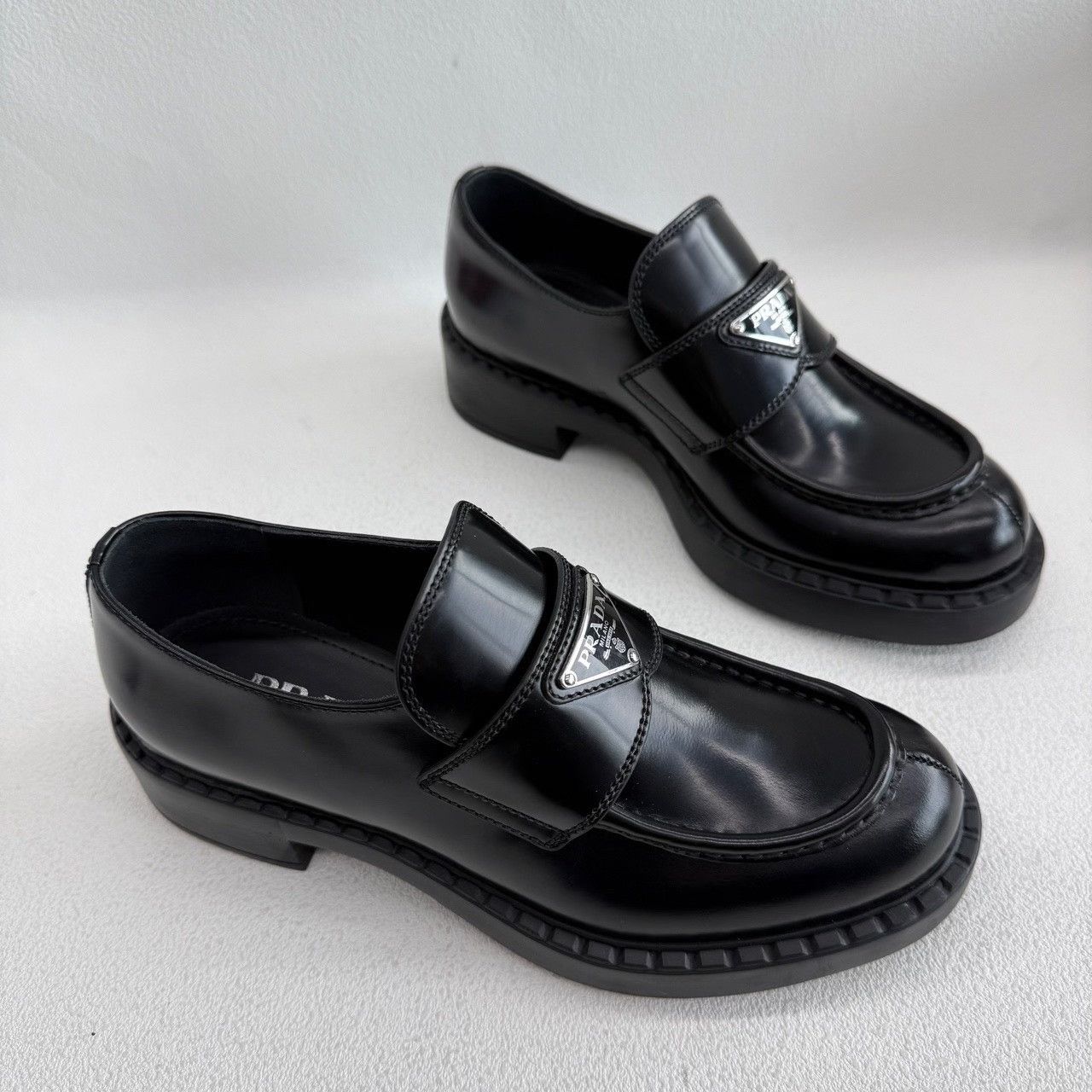 Prada Prada Retro Black Lowtop Sneakers us_6-5 Women Size US 6.5 / IT 36.5 - 3 Thumbnail