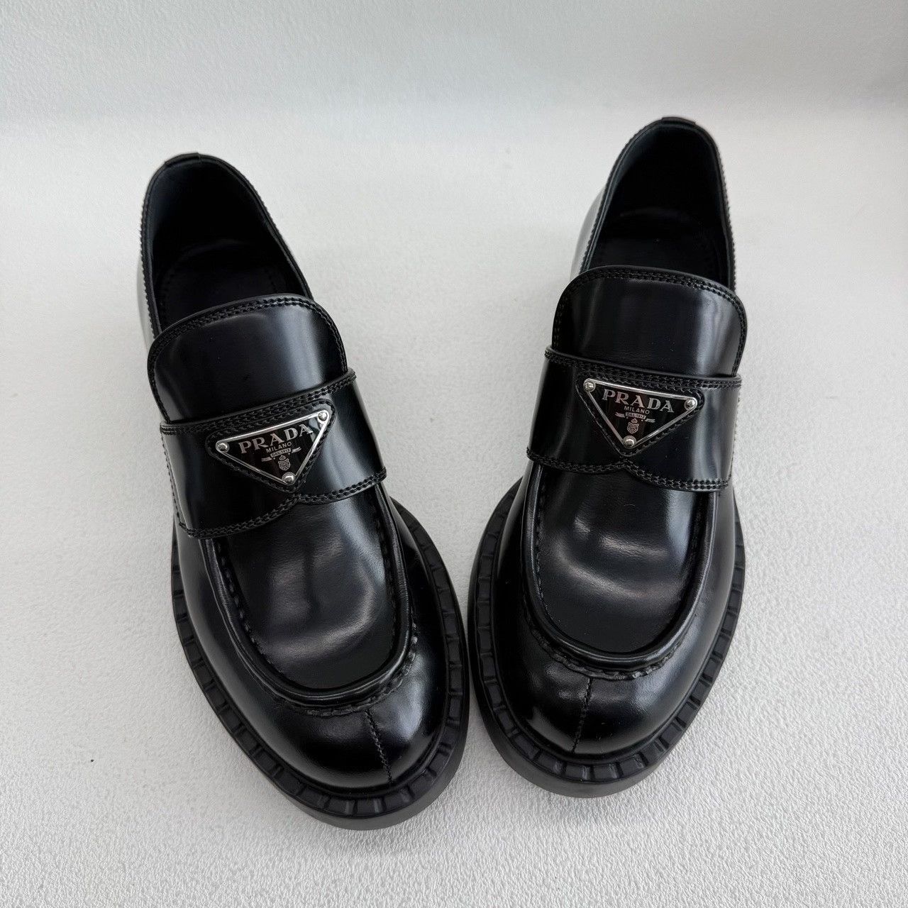 Prada Prada Retro Black Lowtop Sneakers us_6-5 Women Size US 6.5 / IT 36.5 - 8 Thumbnail
