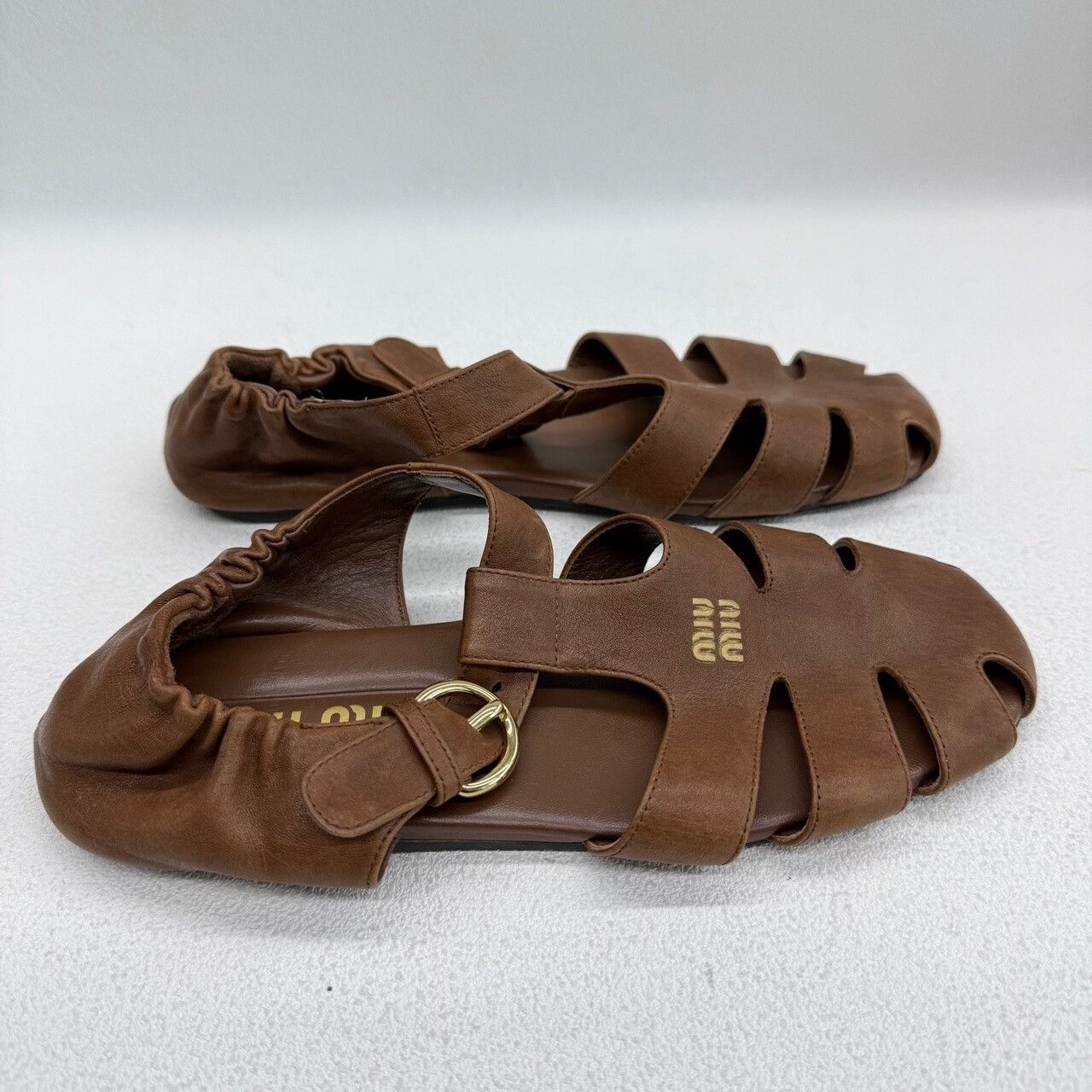 Miu Miu Miu Miu Brown Sandals us_6-5 Women Size US 6.5 / IT 36.5 - 4 Thumbnail