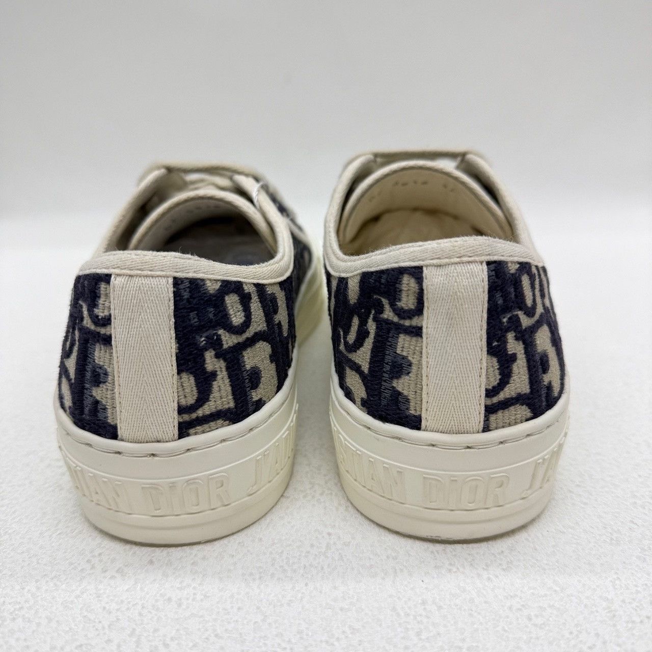 Dior Dior Embroidered Blue Lowtop Sneakers us_4 Women Size US 4 / IT 34 - 3 Thumbnail