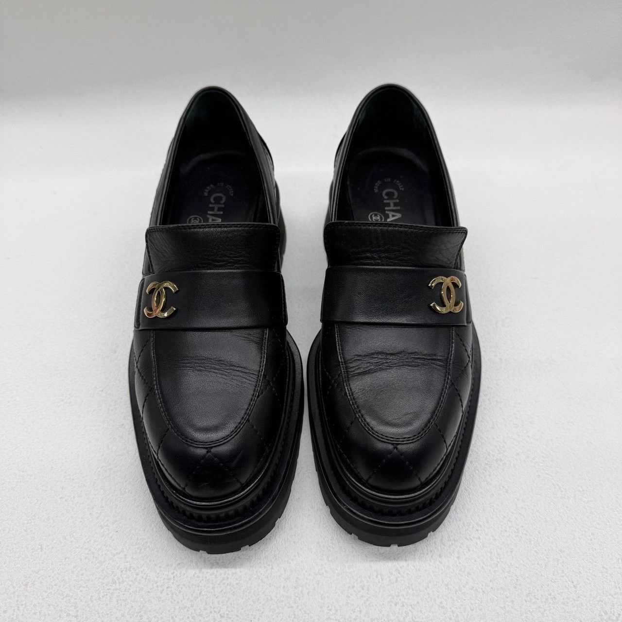 Chanel Chanel Plaid Black Lowtop Sneakers us_6 Women Size US 6 / IT 36 - 2 Thumbnail