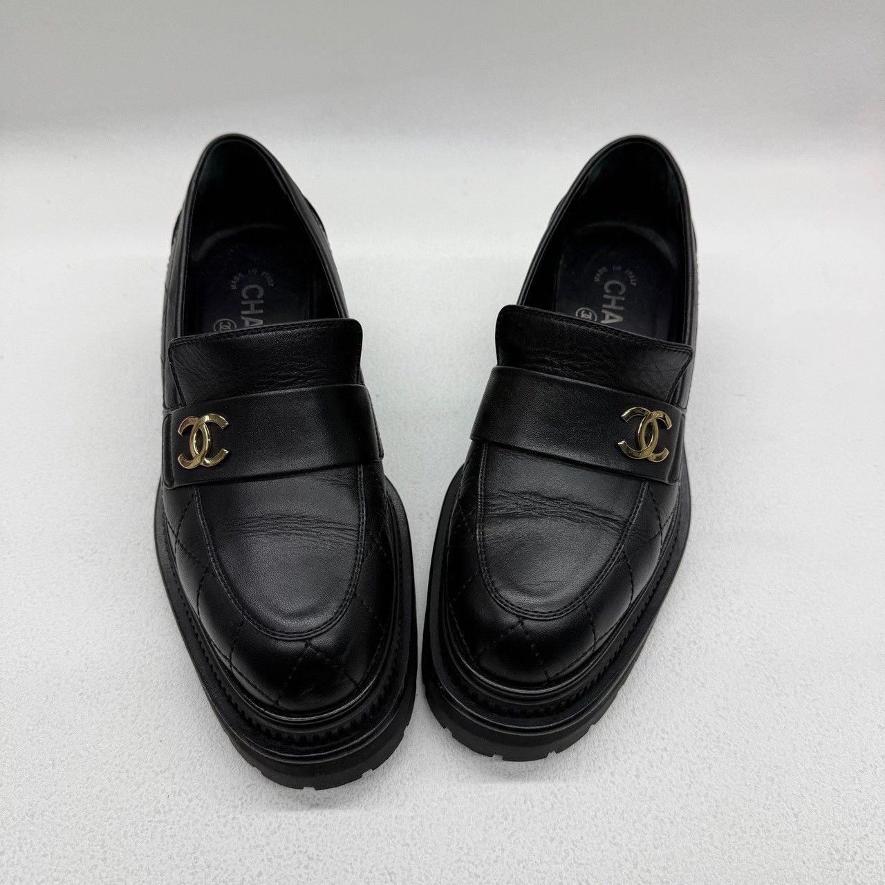 Chanel Chanel Plaid Black Lowtop Sneakers us_6 Women Size US 6 / IT 36 - 8 Thumbnail