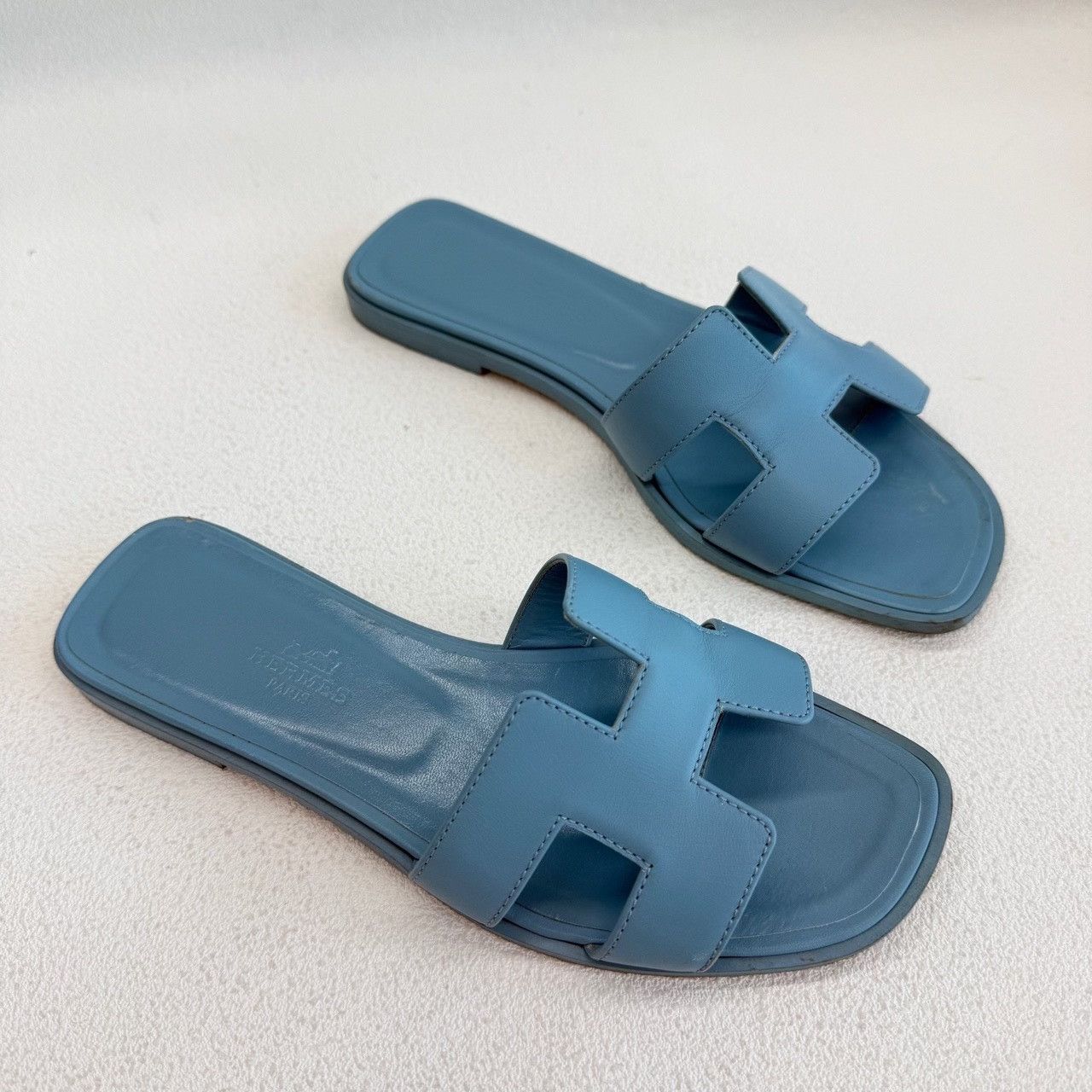 Hermes Hermes Blue Sandals us_6 Women Size US 6 / IT 36 - 3 Thumbnail