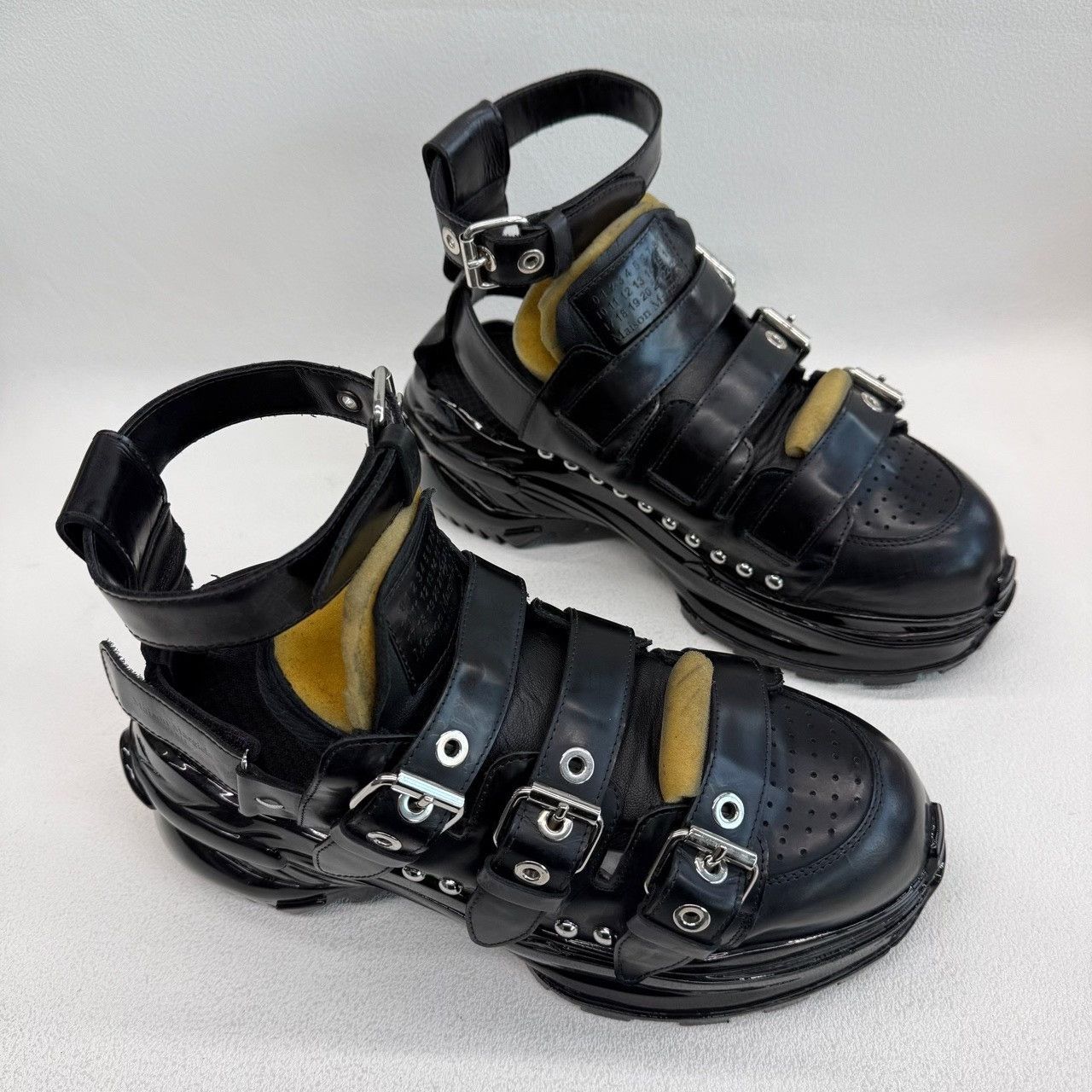 Maison Margiela Maison Margiela Leather Black Sandals 10.5 Men Size US 10.5 / EU 43-44 - 3 Thumbnail