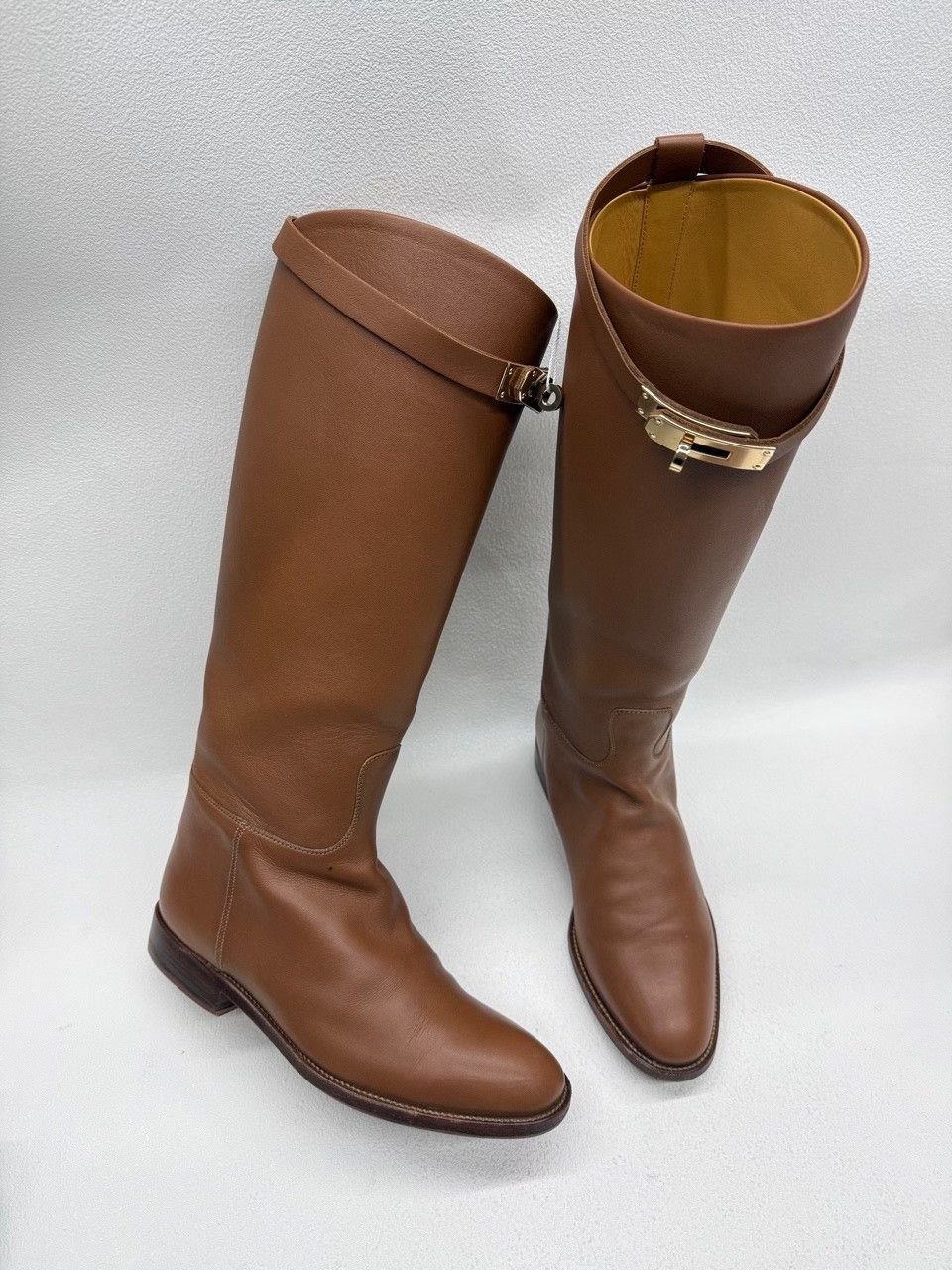 Hermes Hermes Leather Brown Boots us_6 Women Size US 6 / IT 36 - 3 Thumbnail