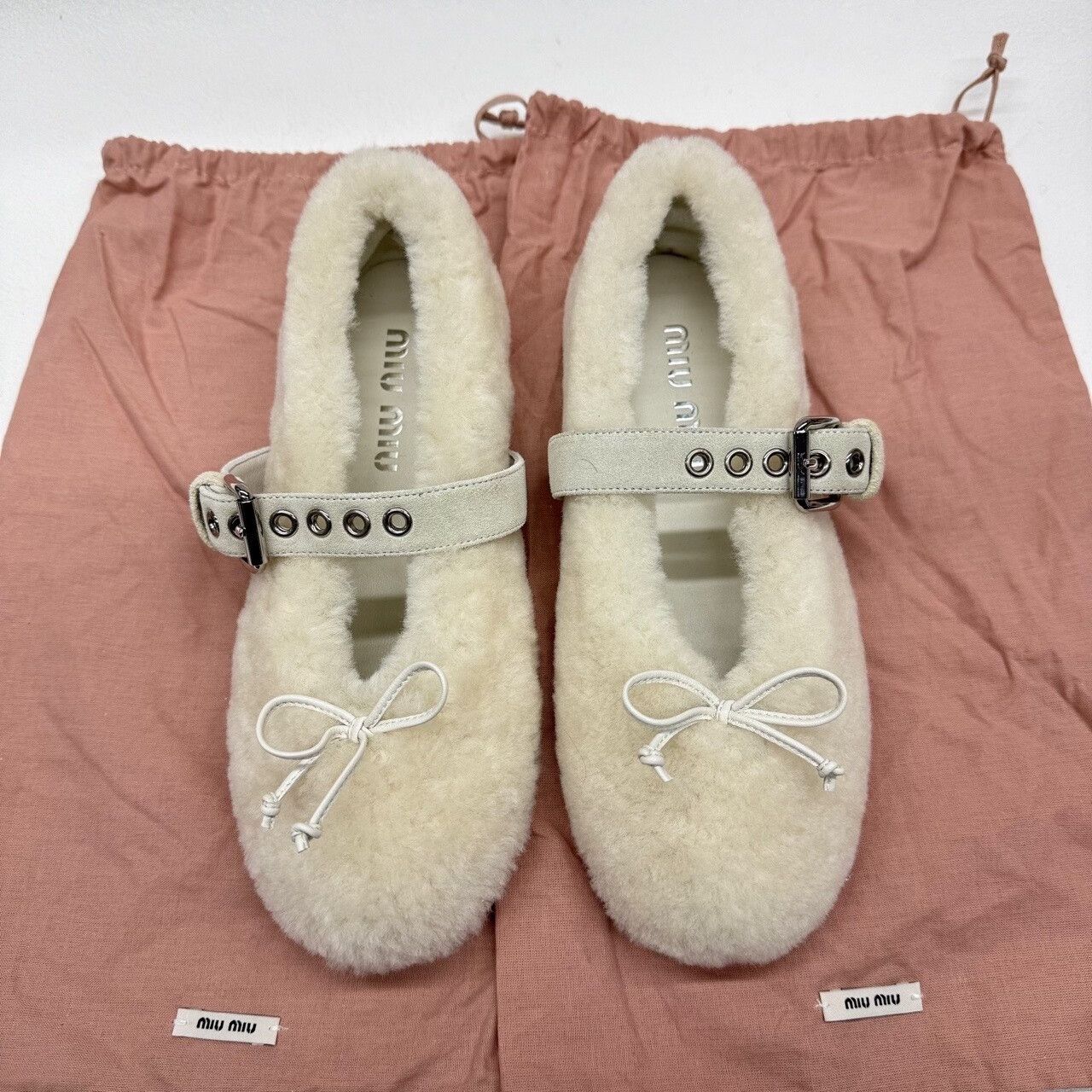 Miu Miu Miu Miu White Lowtop Sneakers us_5 Women Size US 5 / IT 35 - 2 Thumbnail