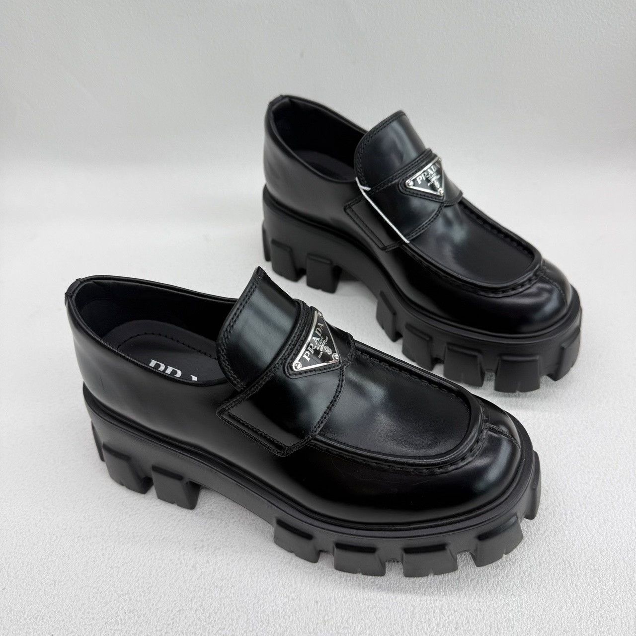 Prada Prada Black Lowtop Sneakers us_5 Women Size US 5 / IT 35 - 3 Thumbnail