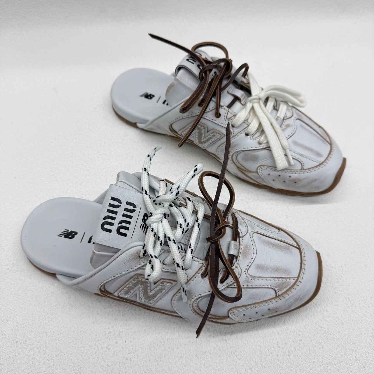 New Balance New Balance Distressed White Sandals us_6 Women Size US 6 / IT 36 - 3 Thumbnail