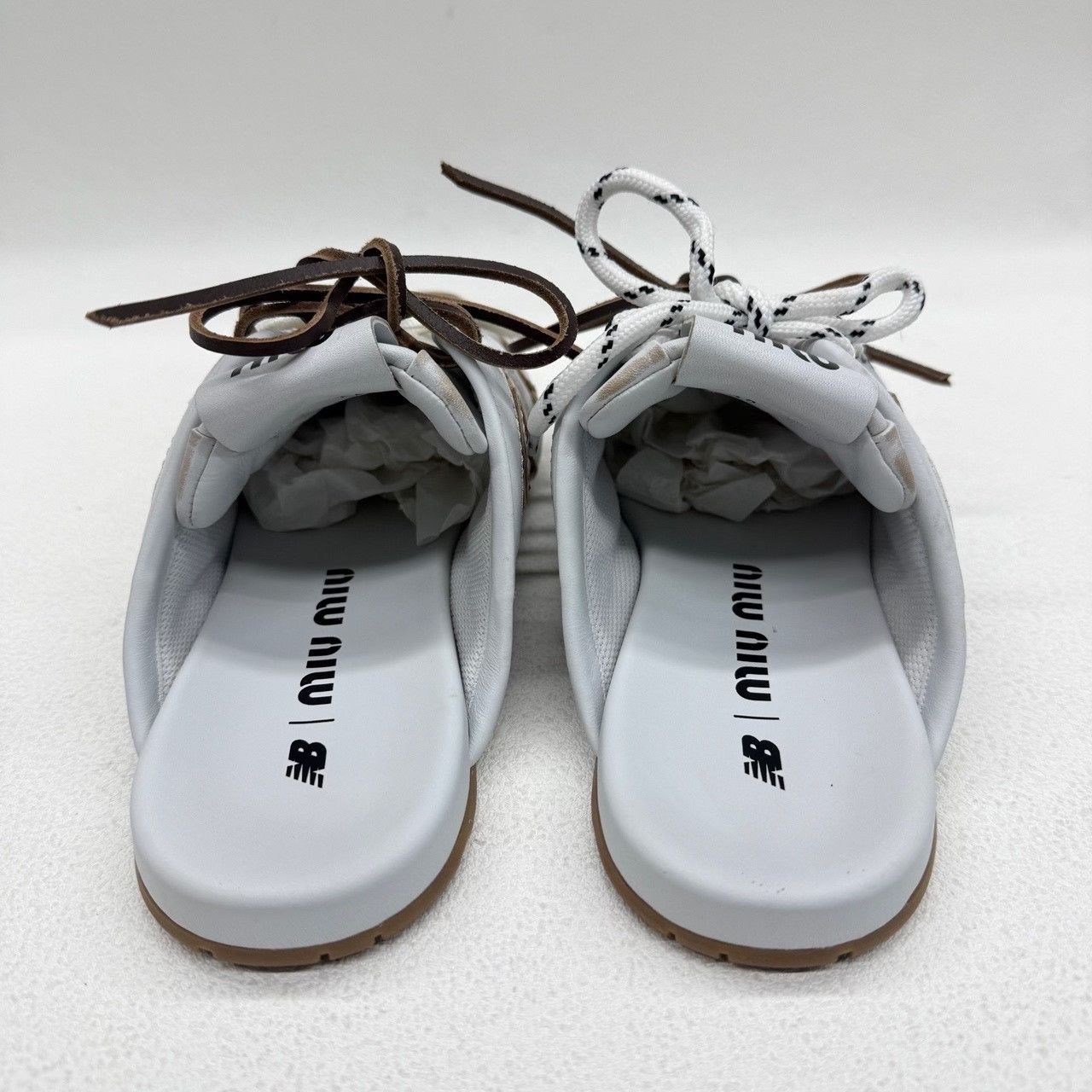 New Balance New Balance Distressed White Sandals us_6 Women Size US 6 / IT 36 - 4 Thumbnail