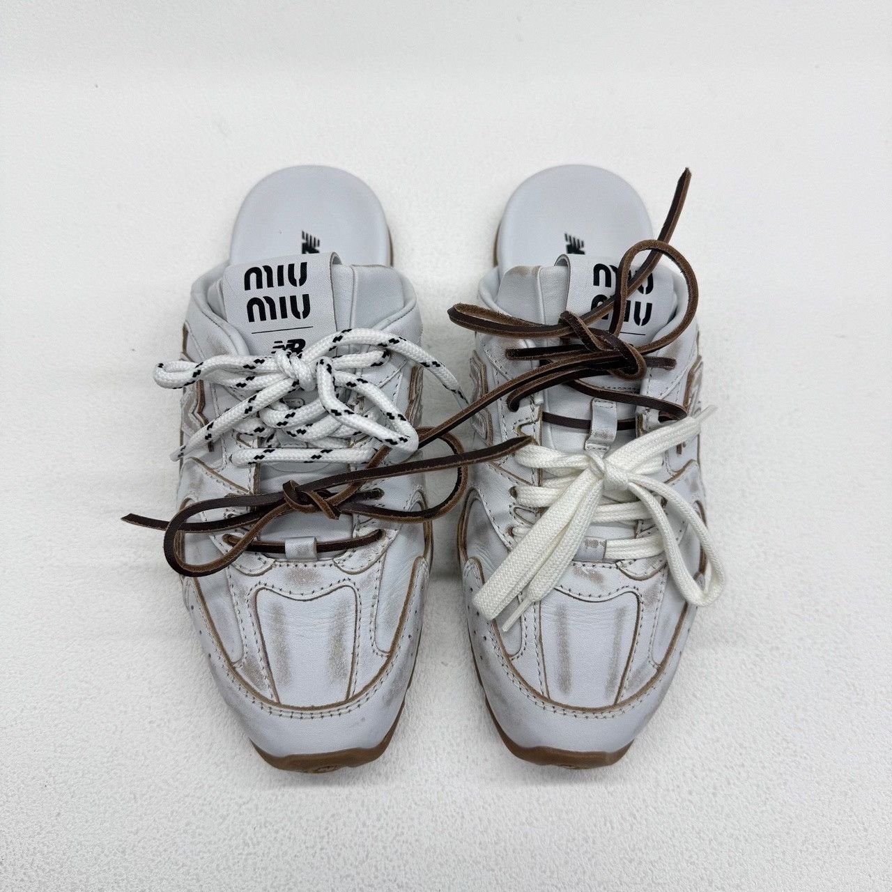 New Balance New Balance Distressed White Sandals us_6 Women Size US 6 / IT 36 - 2 Thumbnail
