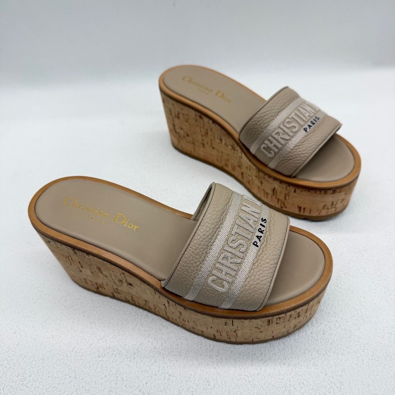 Dior Dior Leather Gold Sandals us_5 Women Size US 5 / IT 35 - 3 Thumbnail