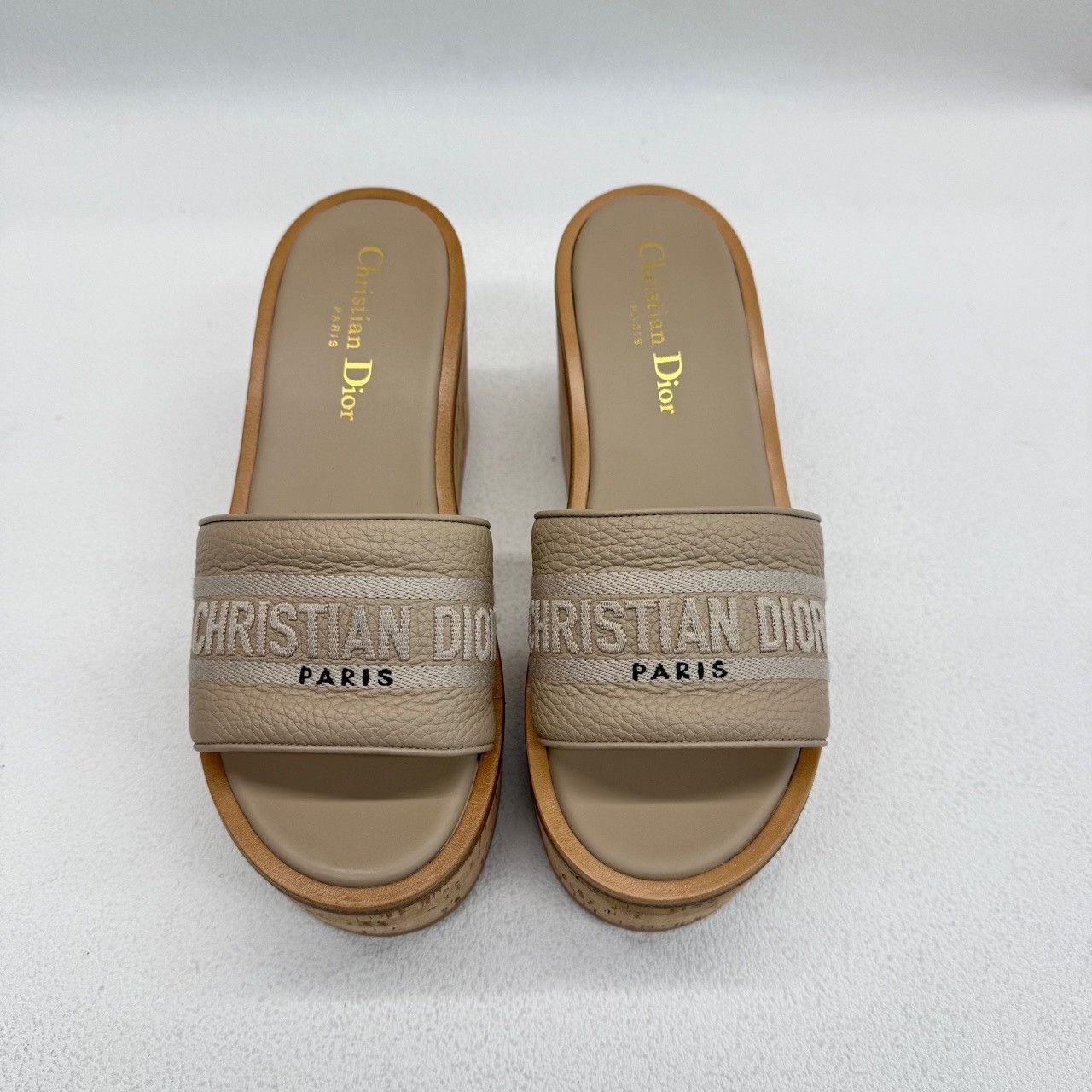 Dior Dior Leather Gold Sandals us_5 Women Size US 5 / IT 35 - 2 Thumbnail