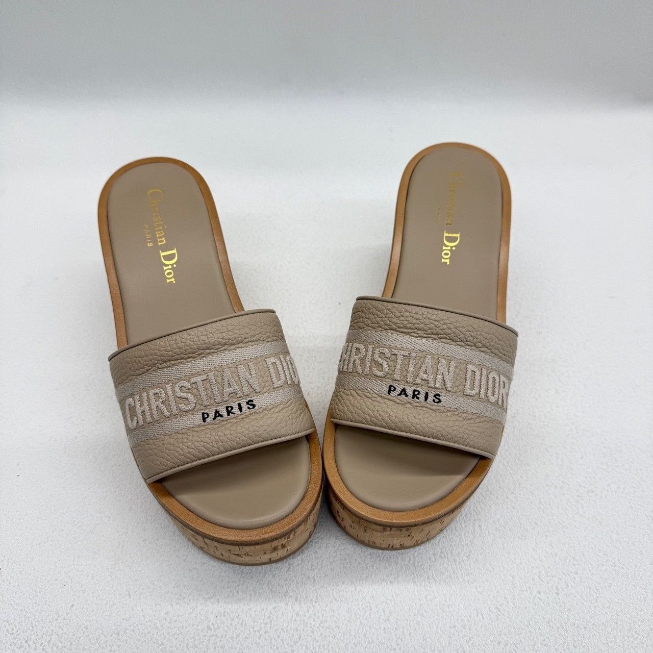 Dior Dior Leather Gold Sandals us_5 Women Size US 5 / IT 35 - 8 Thumbnail