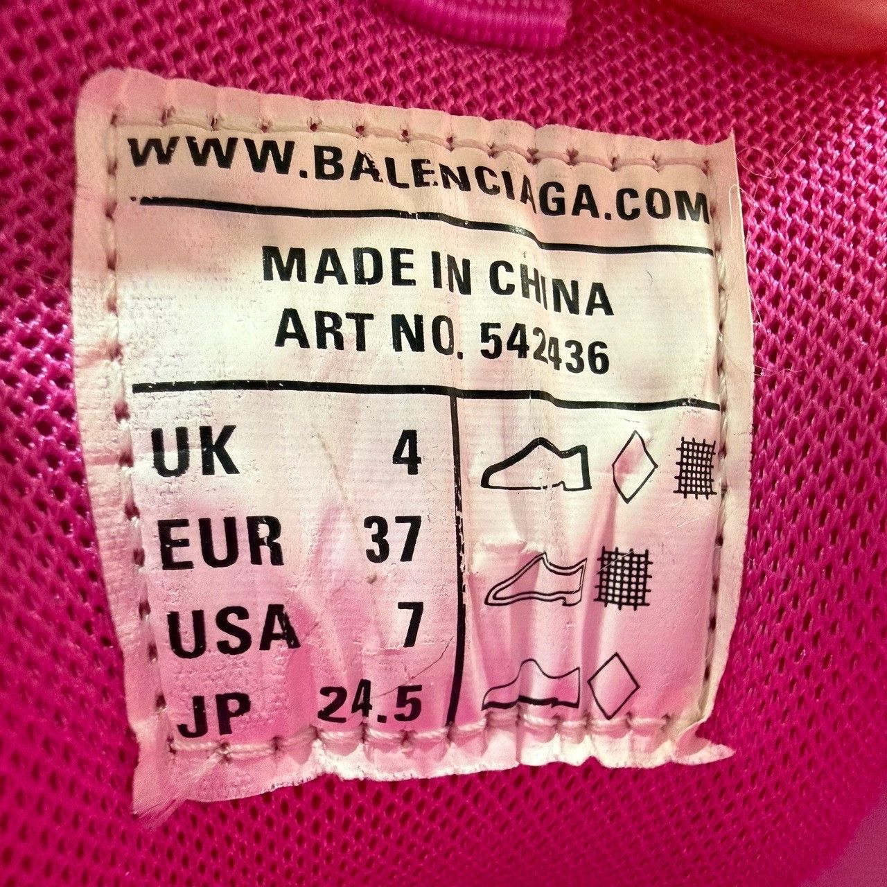 Balenciaga Balenciaga Pink Lowtop Sneakers us_6-5 Women Size US 6.5 / IT 36.5 - 6 Thumbnail