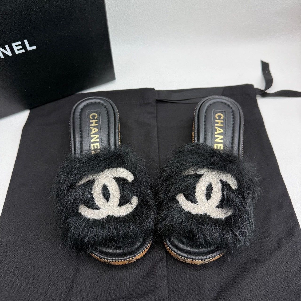 Chanel Chanel Black Sandals us_5 Women Size US 5 / IT 35 - 9 Thumbnail