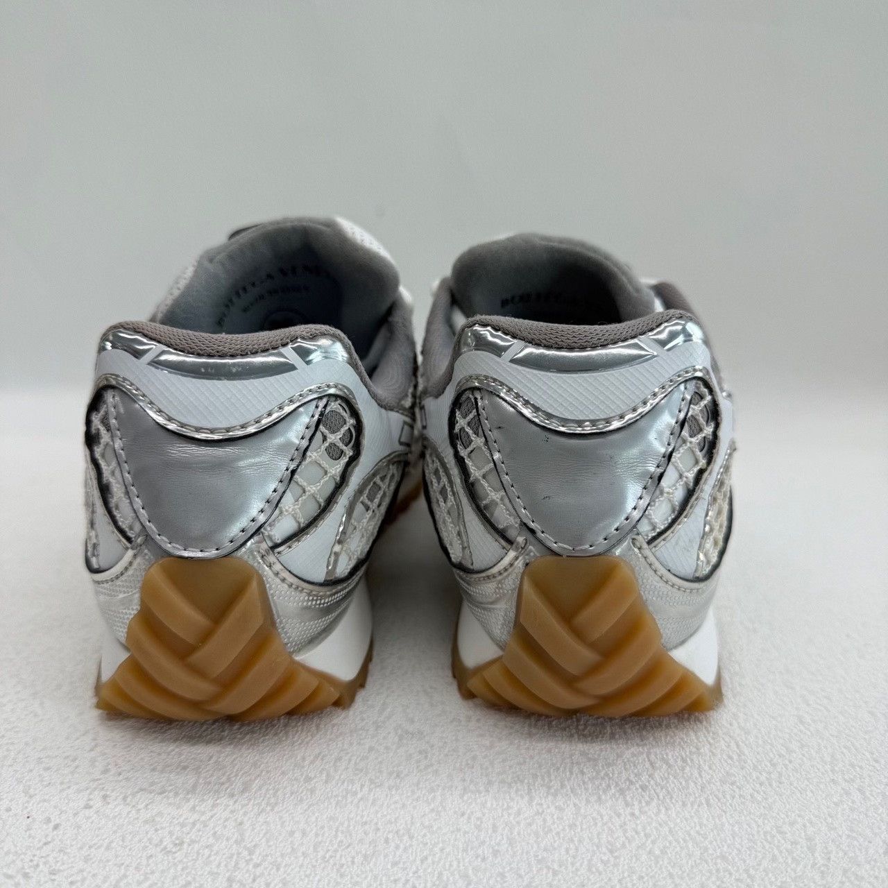 Bottega Veneta Bottega Veneta Silver Lowtop Sneakers us_5 Women Size US 5 / IT 35 - 5 Thumbnail
