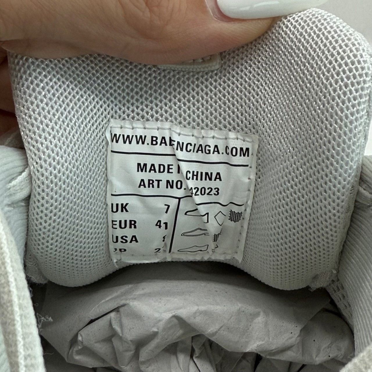 Balenciaga Balenciaga White Lowtop Sneakers 8.5 Men Size US 8.5 / EU 41-42 - 5 Thumbnail
