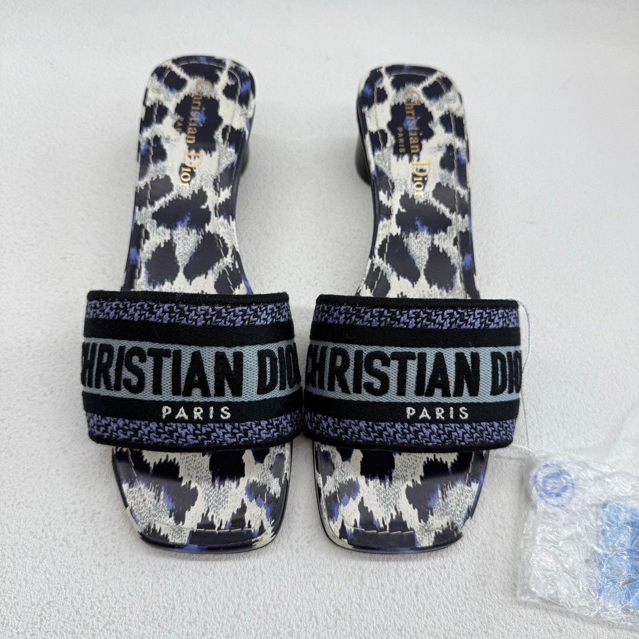 Dior Dior Retro Printed Blue Sandals us_6-5 Women Size US 6.5 / IT 36.5 - 2 Thumbnail