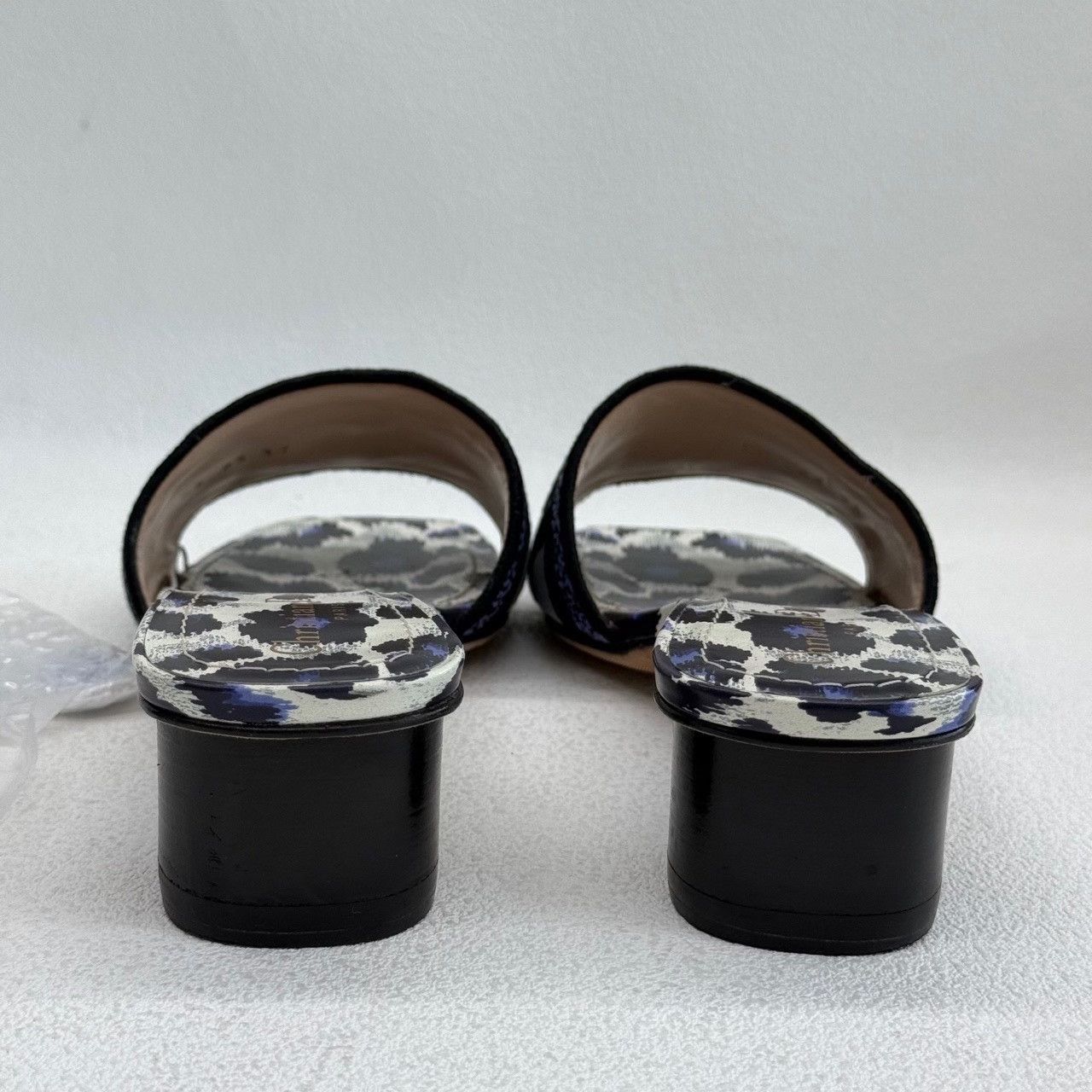 Dior Dior Retro Printed Blue Sandals us_6-5 Women Size US 6.5 / IT 36.5 - 4 Thumbnail