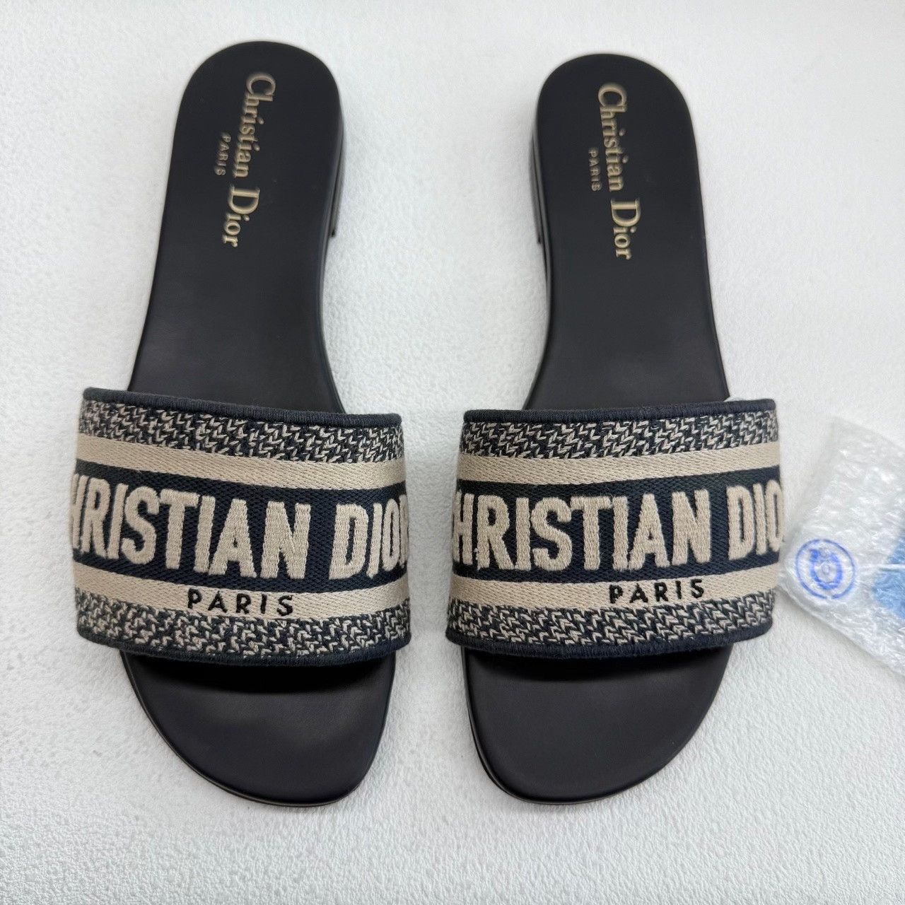 Dior Dior Retro Embroidered Blue Sandals us_6-5 Women Size US 6.5 / IT 36.5 - 2 Thumbnail