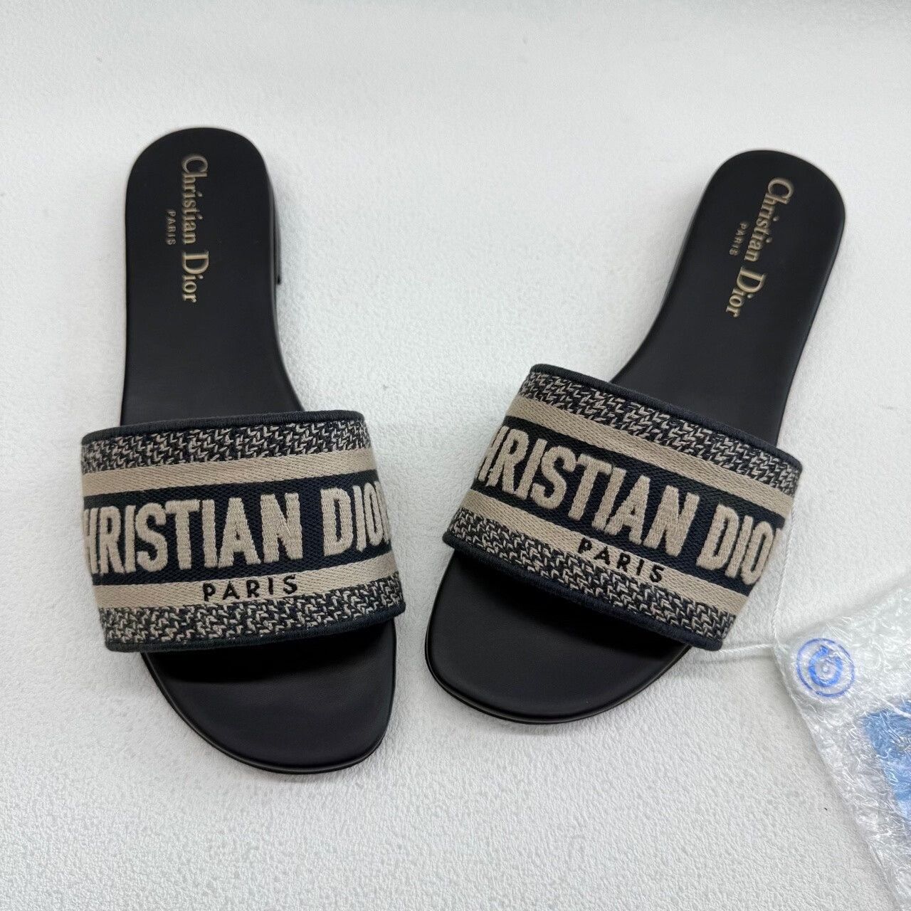 Dior Dior Retro Embroidered Blue Sandals us_6-5 Women Size US 6.5 / IT 36.5 - 7 Thumbnail