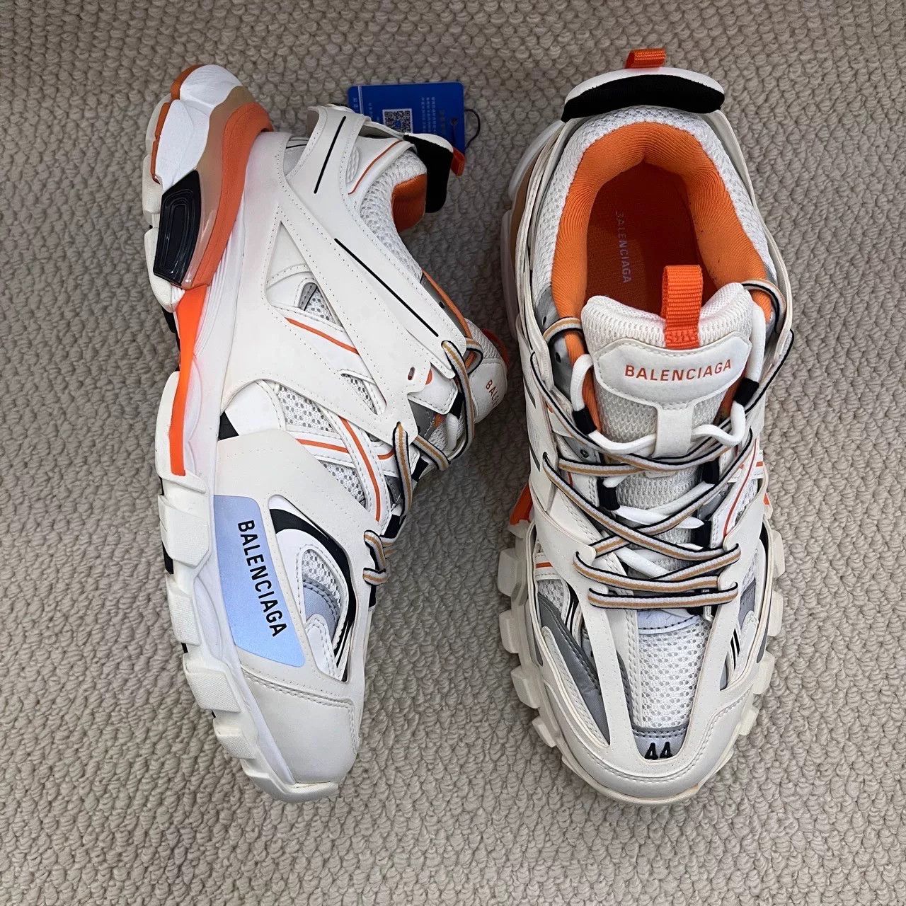 Balenciaga Balenciaga Nylon White Lowtop Sneakers 10.5 Men Size US 10.5 / EU 43-44 - 8 Thumbnail