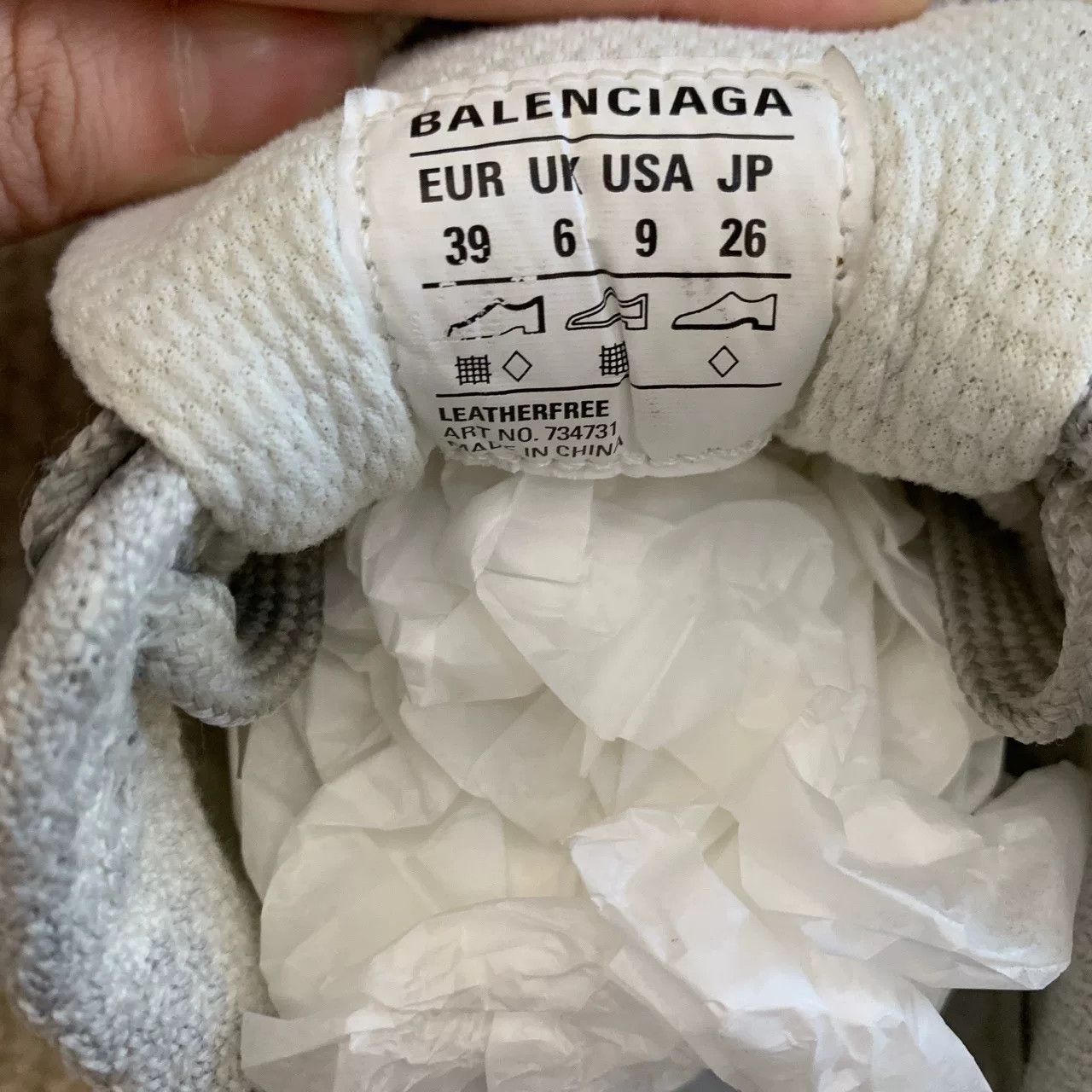 Balenciaga Balenciaga Mesh Silver Lowtop Sneakers us_8-5 Women Size US 8.5 / IT 38.5 - 8 Thumbnail