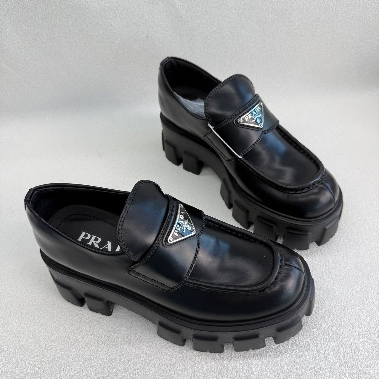 Prada Prada Black Lowtop Sneakers us_5 Women Size US 5 / IT 35 - 3 Thumbnail