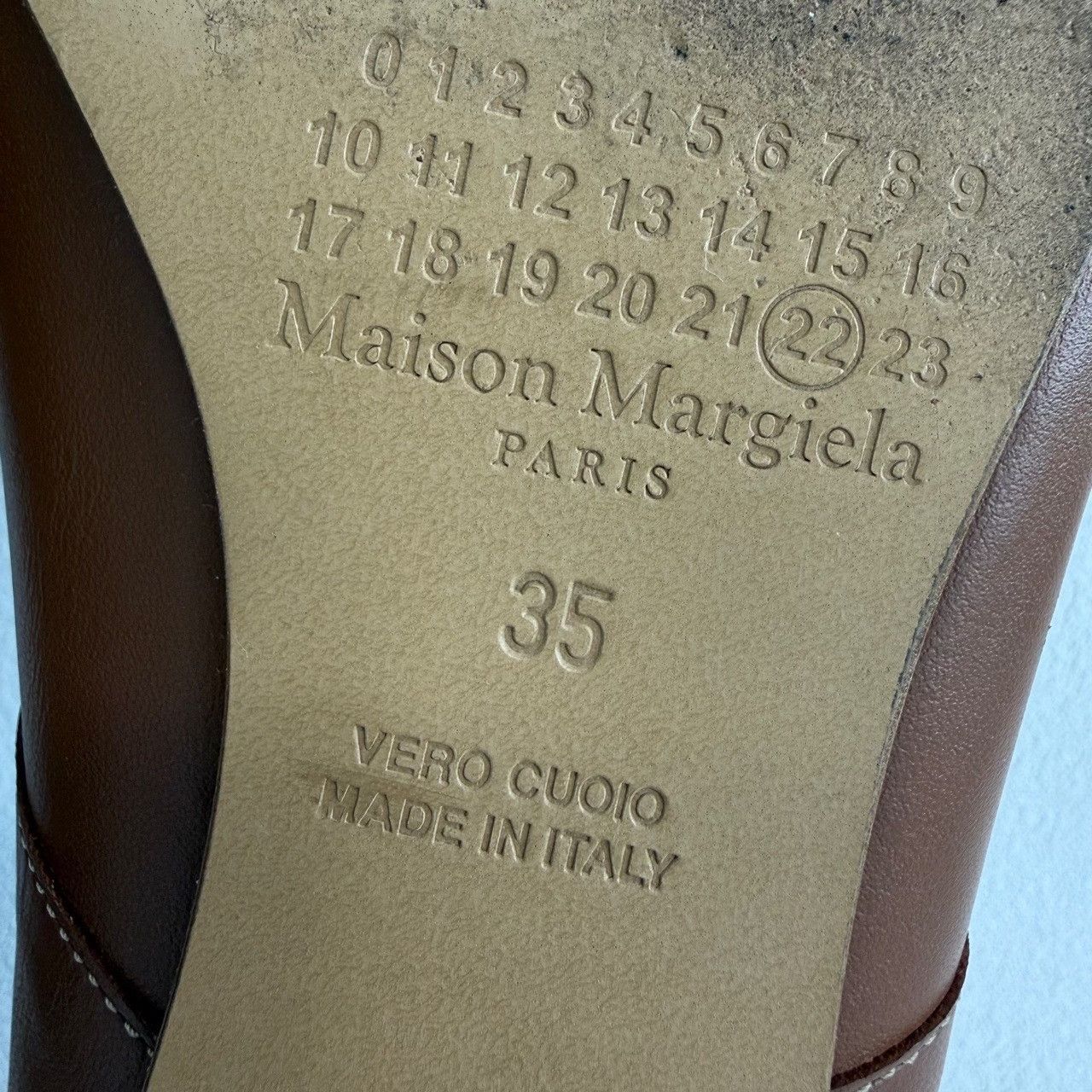Maison Margiela Maison Margiela Leather Brown Lowtop Sneakers us_5 Women Size US 5 / IT 35 - 7 Thumbnail