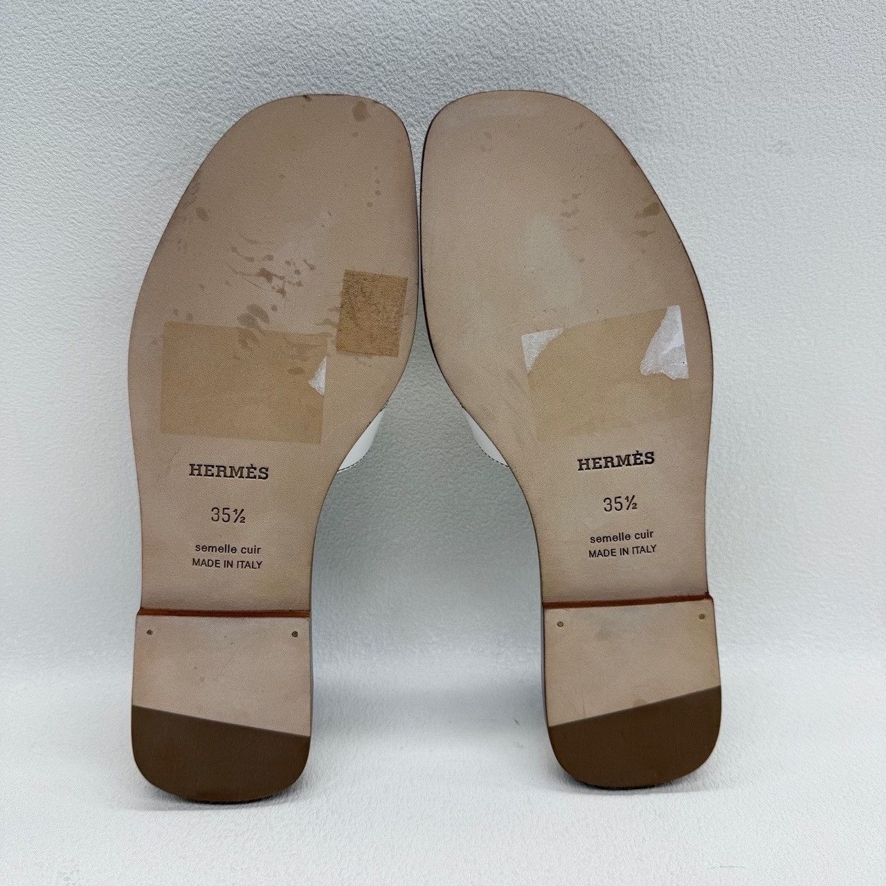 Hermes Hermes White Sandals us_5 Women Size US 5 / IT 35 - 6 Thumbnail