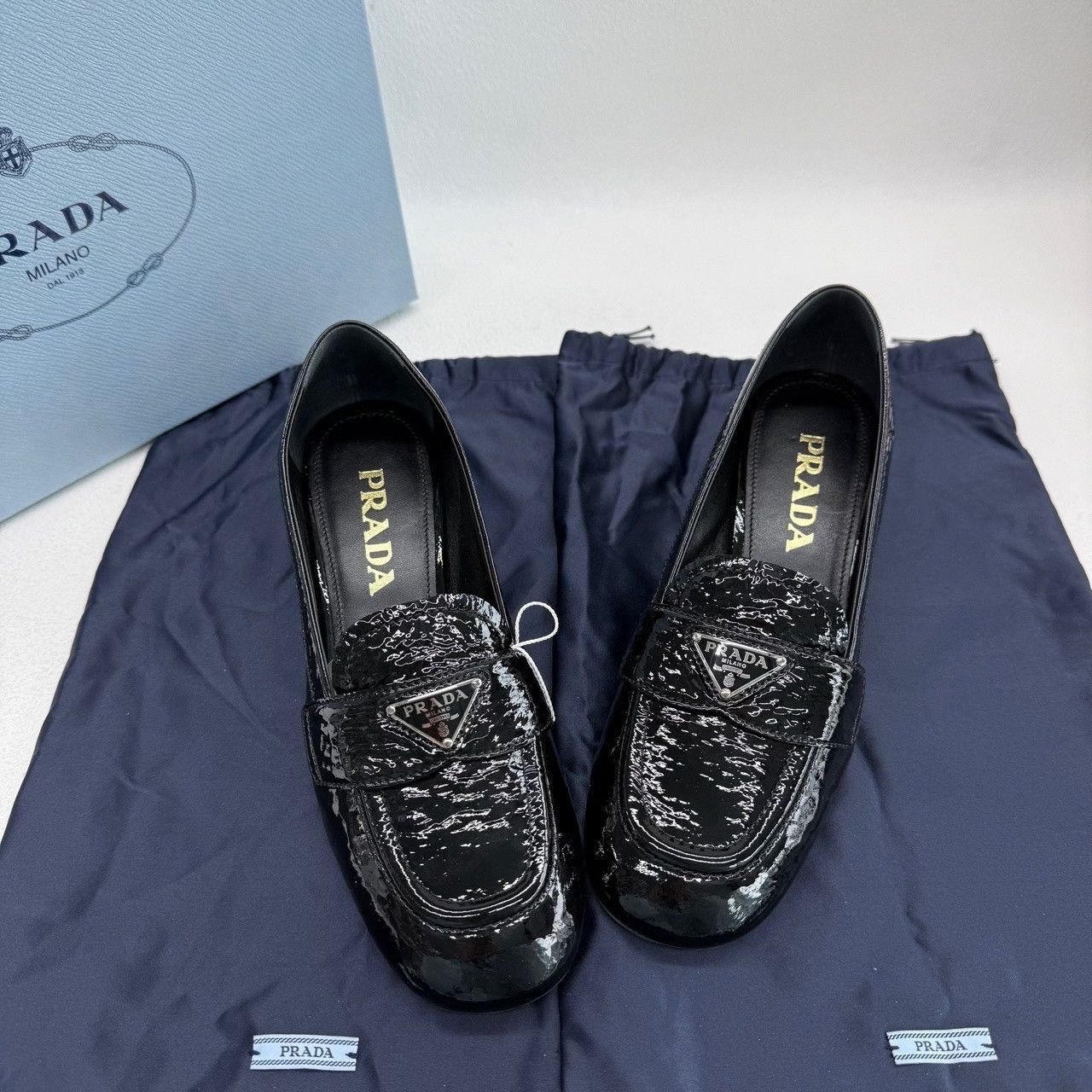 Prada Prada Casual Black Lowtop Sneakers us_5 Women Size US 5 / IT 35 - 8 Thumbnail