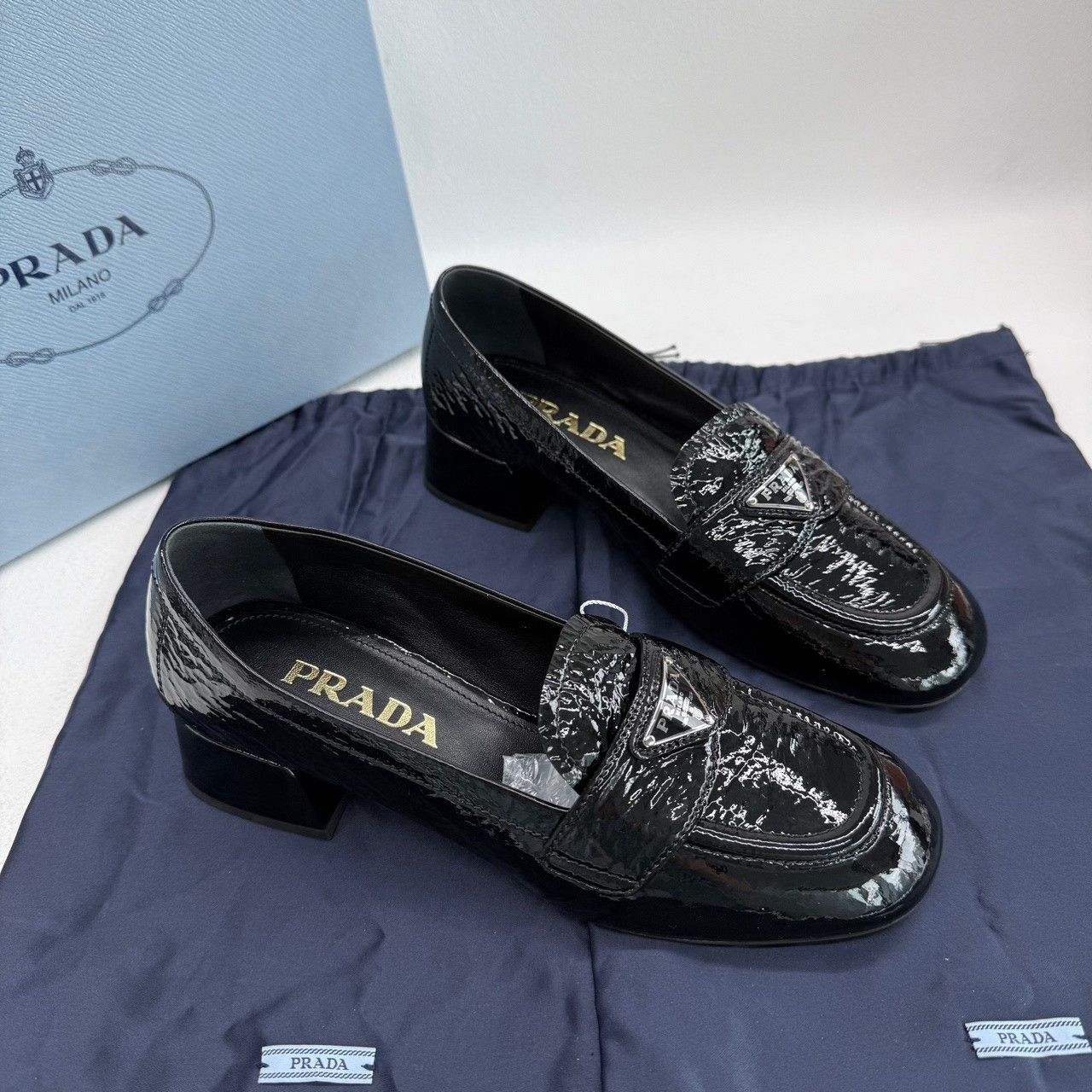 Prada Prada Casual Black Lowtop Sneakers us_5 Women Size US 5 / IT 35 - 3 Thumbnail