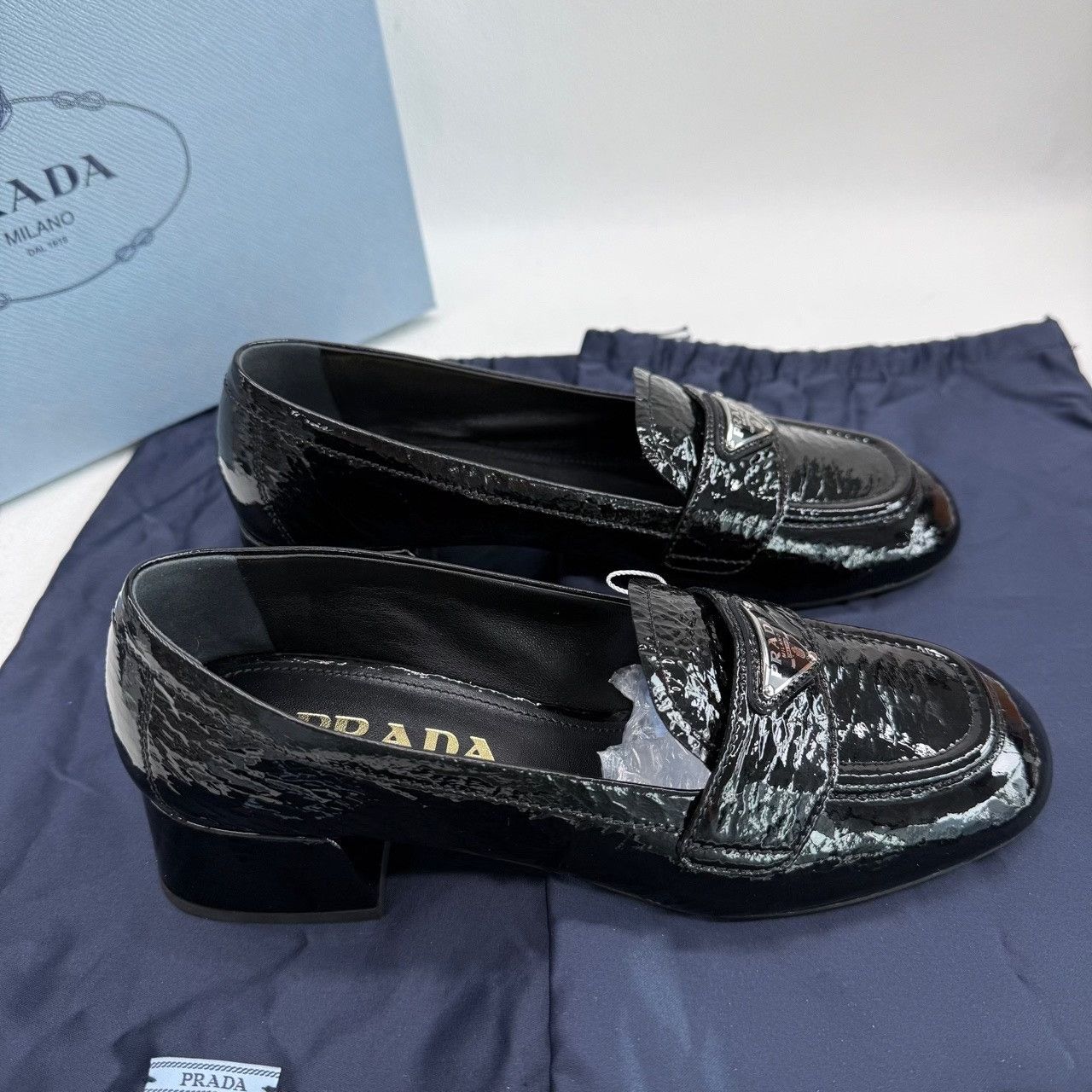 Prada Prada Casual Black Lowtop Sneakers us_5 Women Size US 5 / IT 35 - 4 Thumbnail
