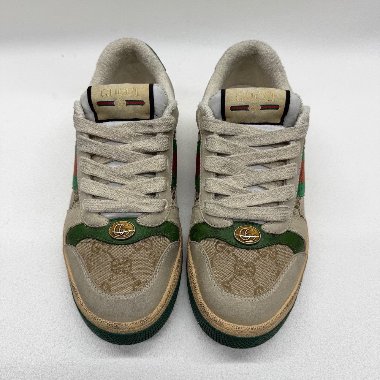 Gucci Gucci Distressed Orange Lowtop Sneakers us_6-5 Women Size US 6.5 / IT 36.5 - 2 Thumbnail