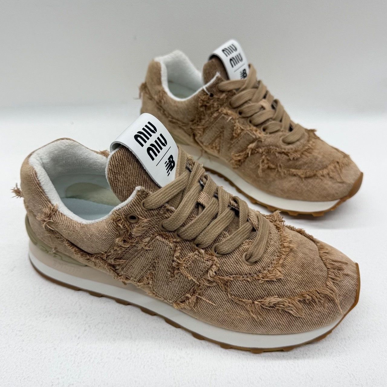 New Balance New Balance Denim Brown Lowtop Sneakers us_6 Women Size US 6 / IT 36 - 3 Thumbnail