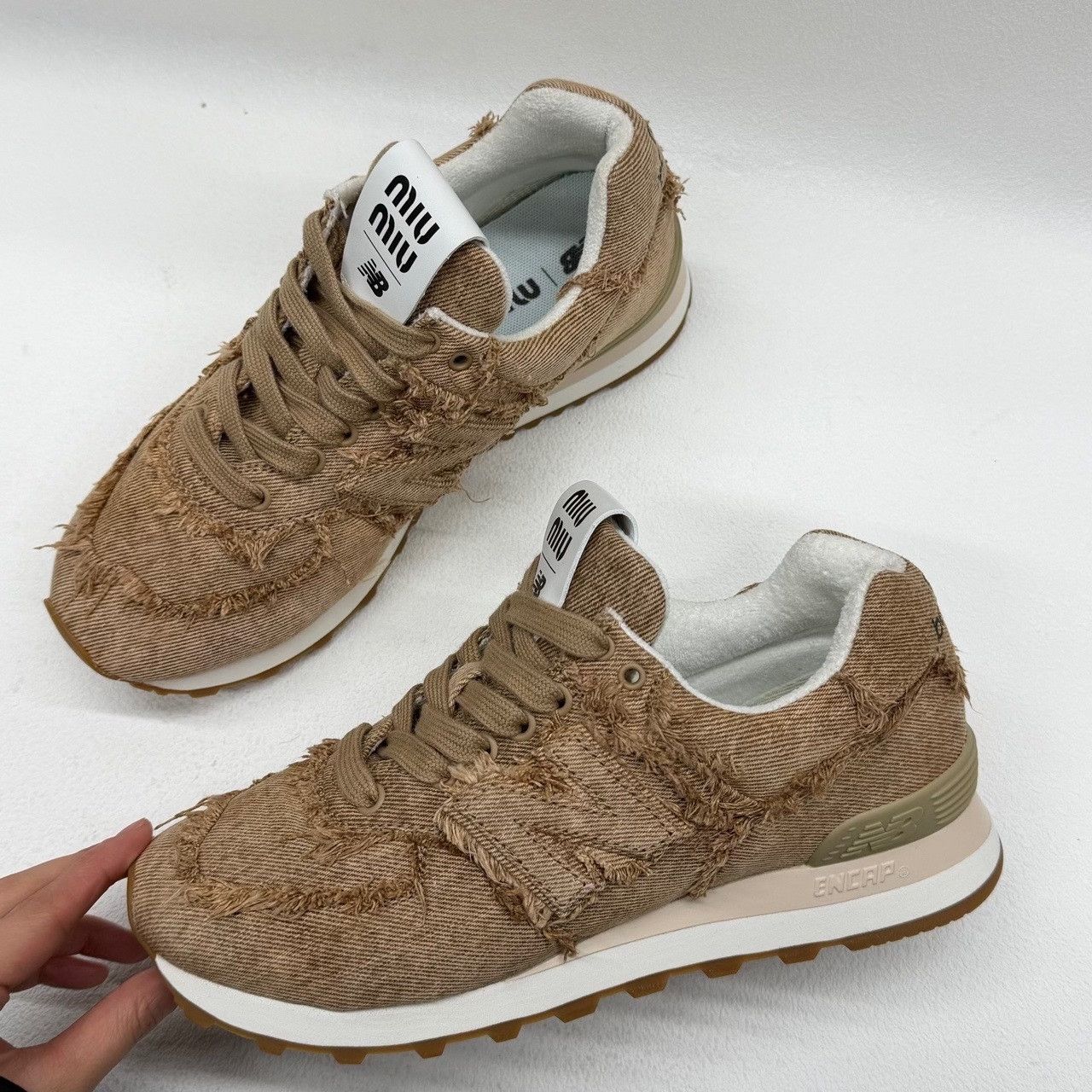 New Balance New Balance Denim Brown Lowtop Sneakers us_6 Women Size US 6 / IT 36 - 8 Thumbnail