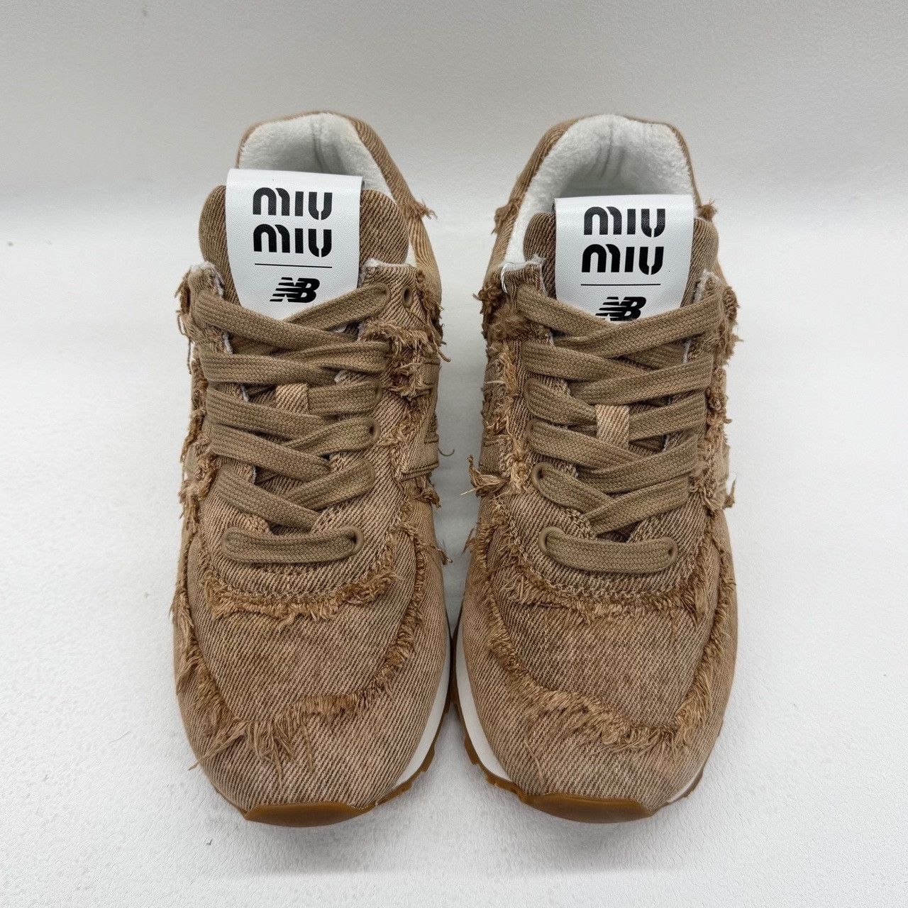 New Balance New Balance Denim Brown Lowtop Sneakers us_6 Women Size US 6 / IT 36 - 2 Thumbnail