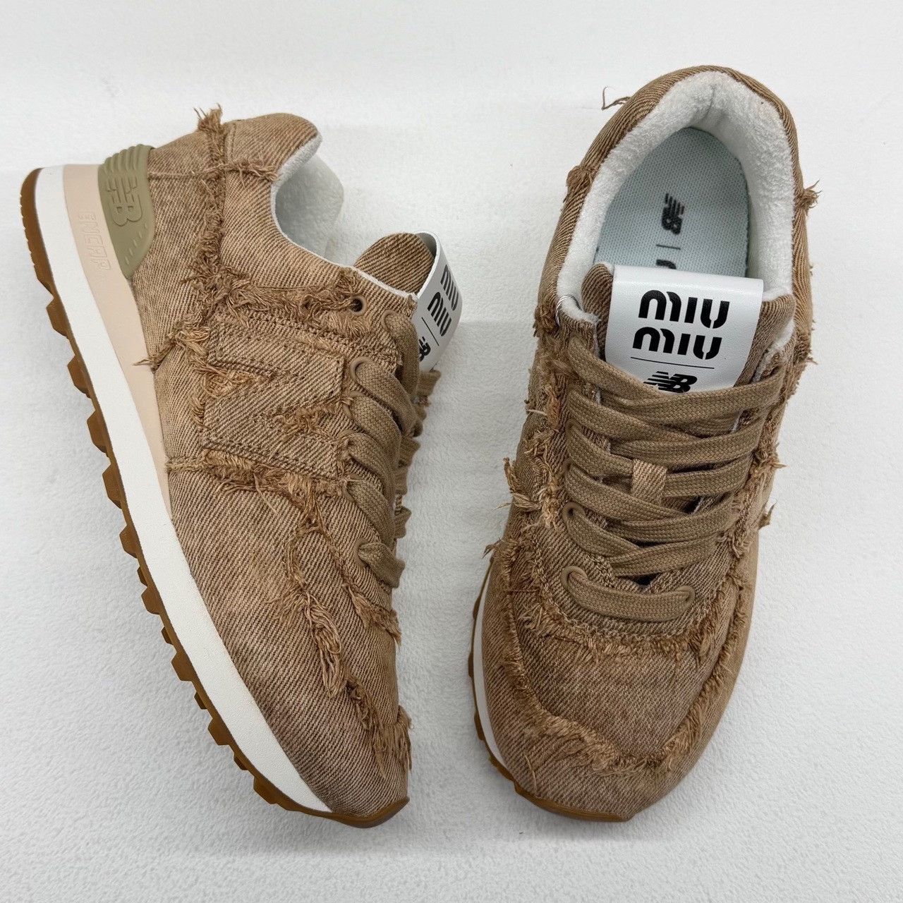 New Balance New Balance Denim Brown Lowtop Sneakers us_6 Women Size US 6 / IT 36 - 7 Thumbnail