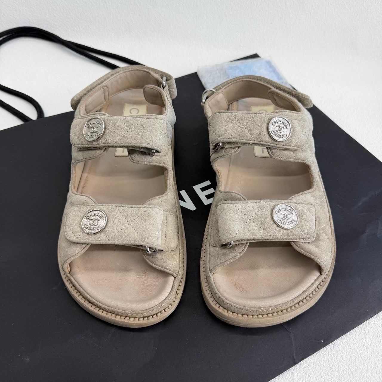 Chanel Chanel Retro Beige Sandals us_6 Women Size US 6 / IT 36 - 2 Thumbnail