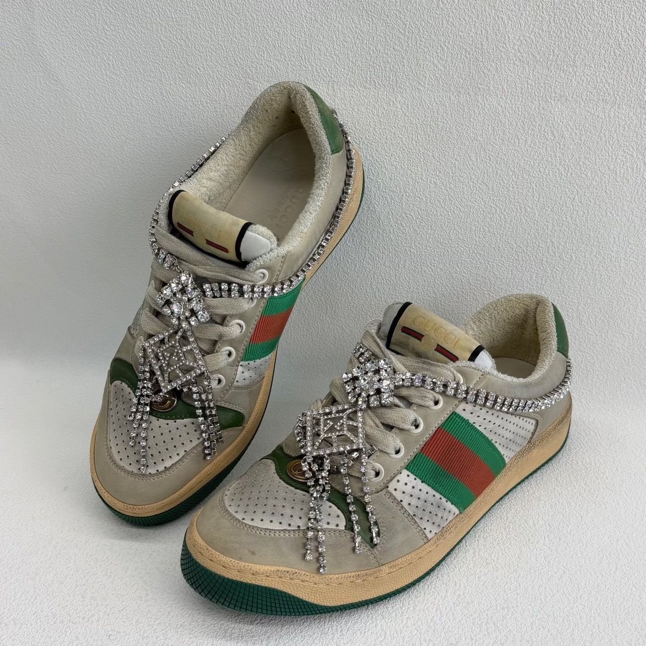 Gucci Gucci Green Lowtop Sneakers us_6-5 Women Size US 6.5 / IT 36.5 - 7 Thumbnail