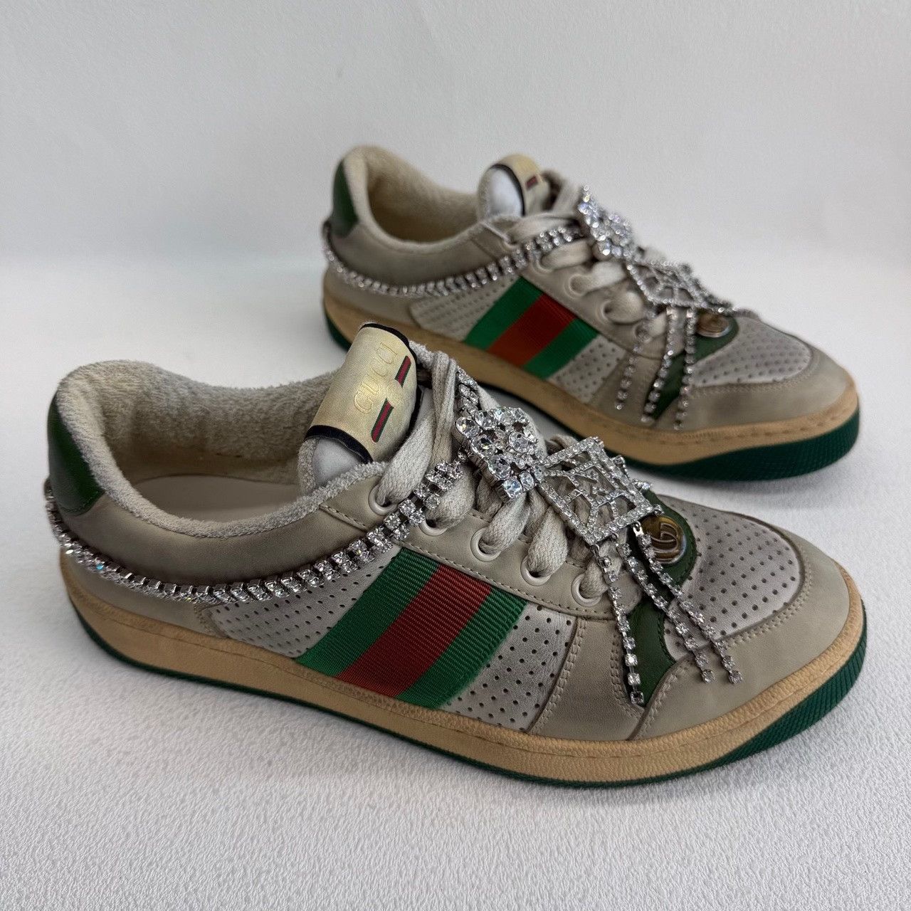 Gucci Gucci Green Lowtop Sneakers us_6-5 Women Size US 6.5 / IT 36.5 - 3 Thumbnail