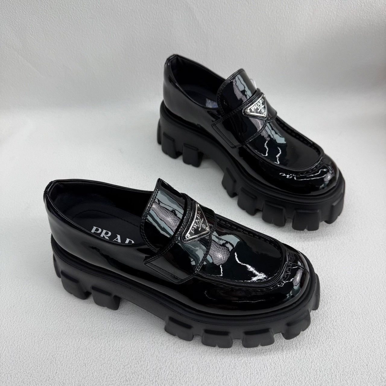 Prada Prada Black Lowtop Sneakers us_5 Women Size US 5 / IT 35 - 3 Thumbnail