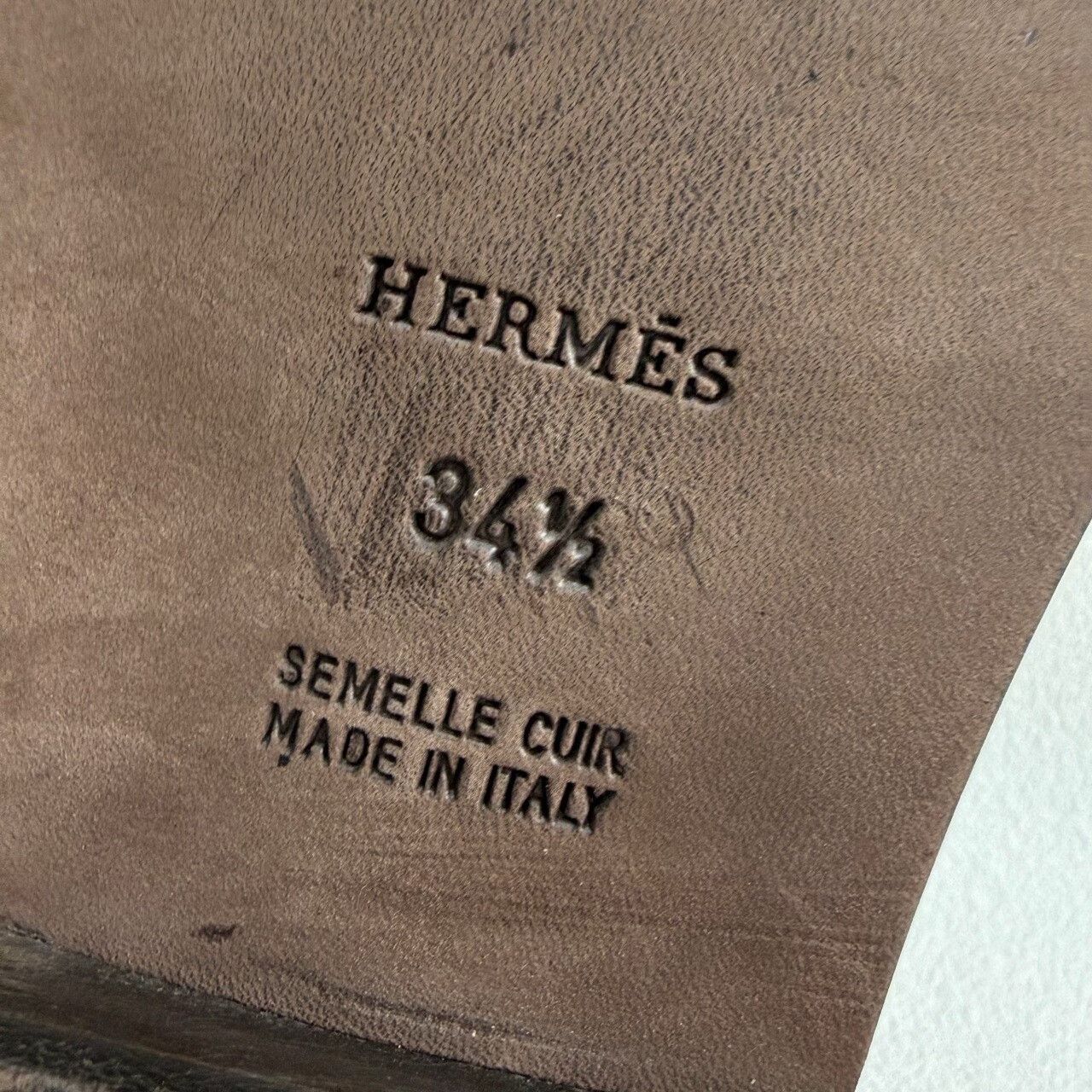 Hermes Hermes Leather Black Sandals us_4 Women Size US 4 / IT 34 - 8 Thumbnail