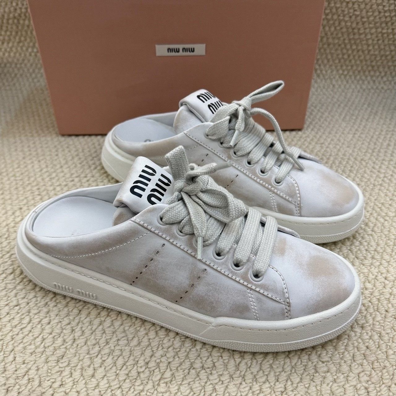 Miu Miu Miu Miu Lowtop Sneakers us_8-5 Women Size US 8.5 / IT 38.5 - 3 Thumbnail