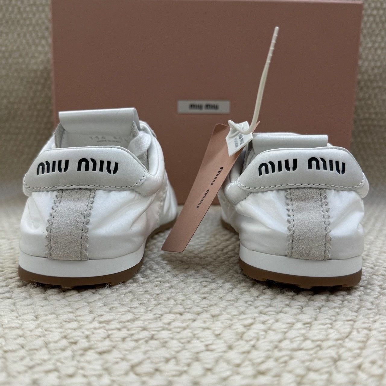 Miu Miu Miu Miu White Lowtop Sneakers us_5 Women Size US 5 / IT 35 - 5 Thumbnail
