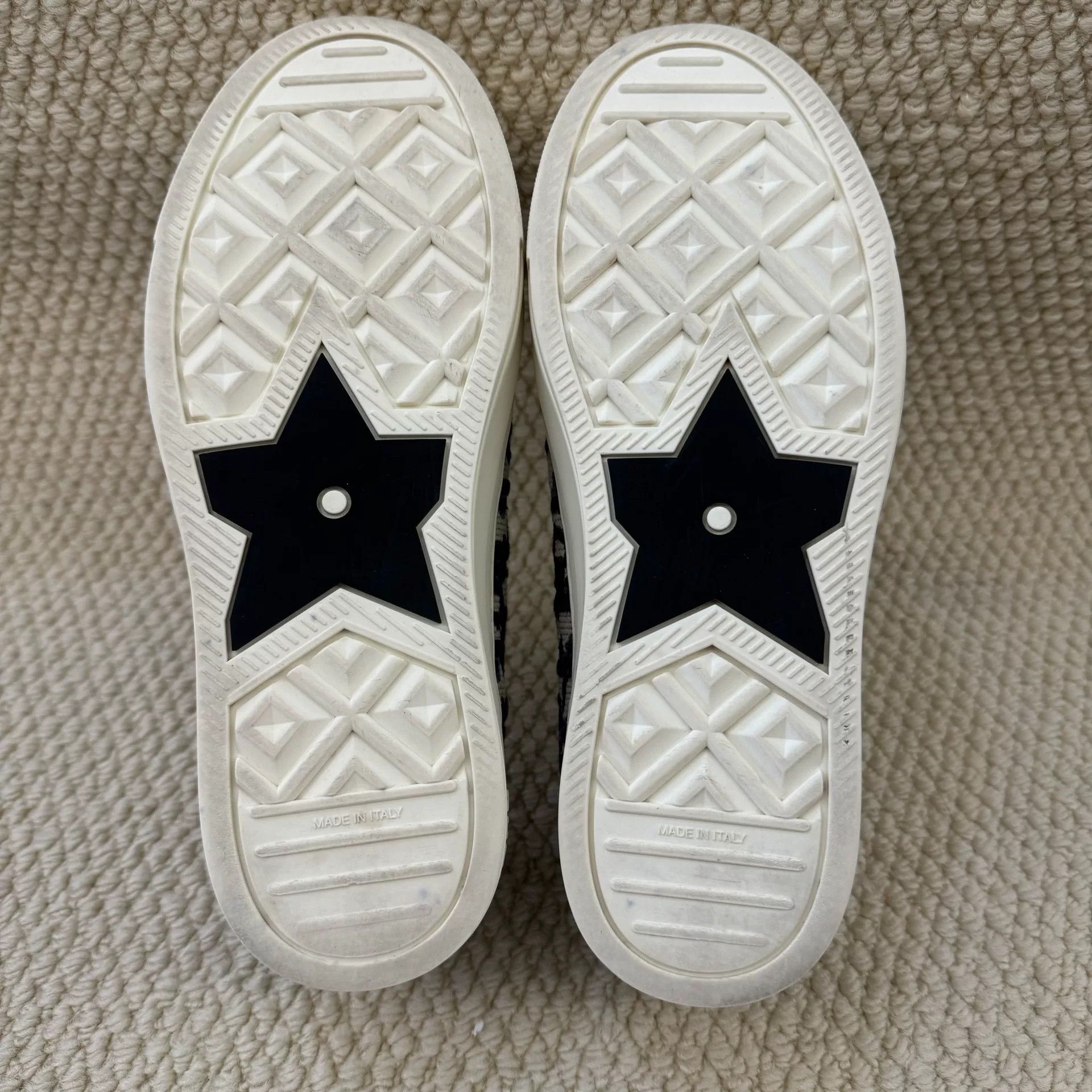 Dior Dior Retro Embroidered Blue Lowtop Sneakers us_6 Women Size US 6 / IT 36 - 4 Thumbnail