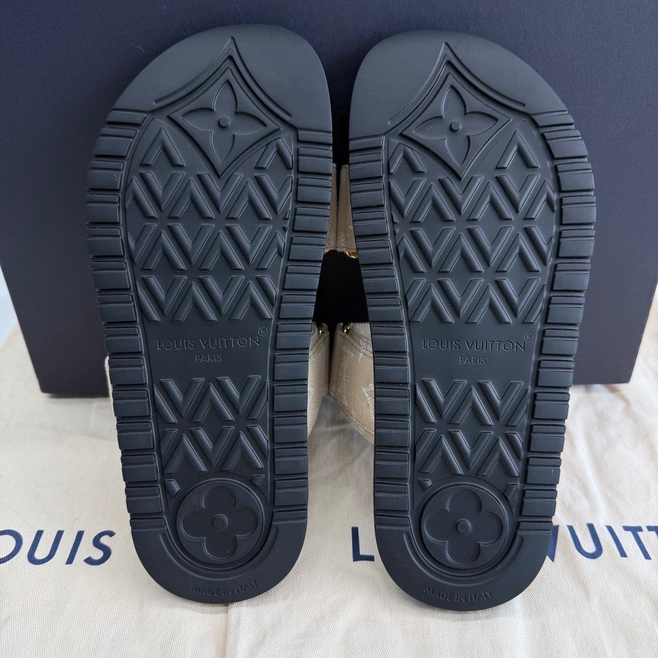 Louis Vuitton Louis Vuitton Beige Sandals us_4 Women Size US 4 / IT 34 - 8 Thumbnail