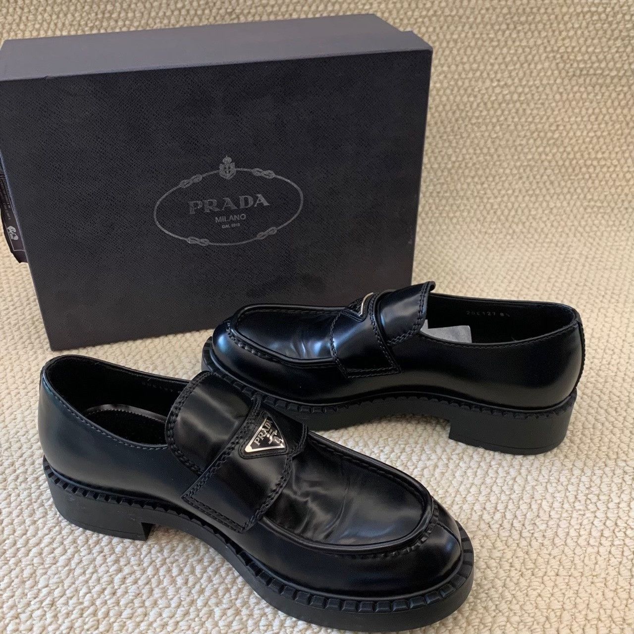 Prada Prada Leather Black Lowtop Sneakers 9.5 Men Size US 9.5 / EU 42-43 - 8 Thumbnail